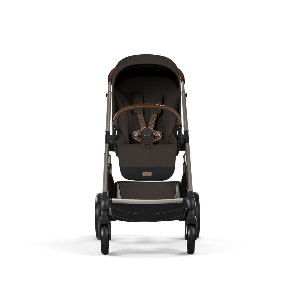 NEW Коляска 2 в 1 Cybex Balios S LUX 2026 Chocolate Brown с дождевиками