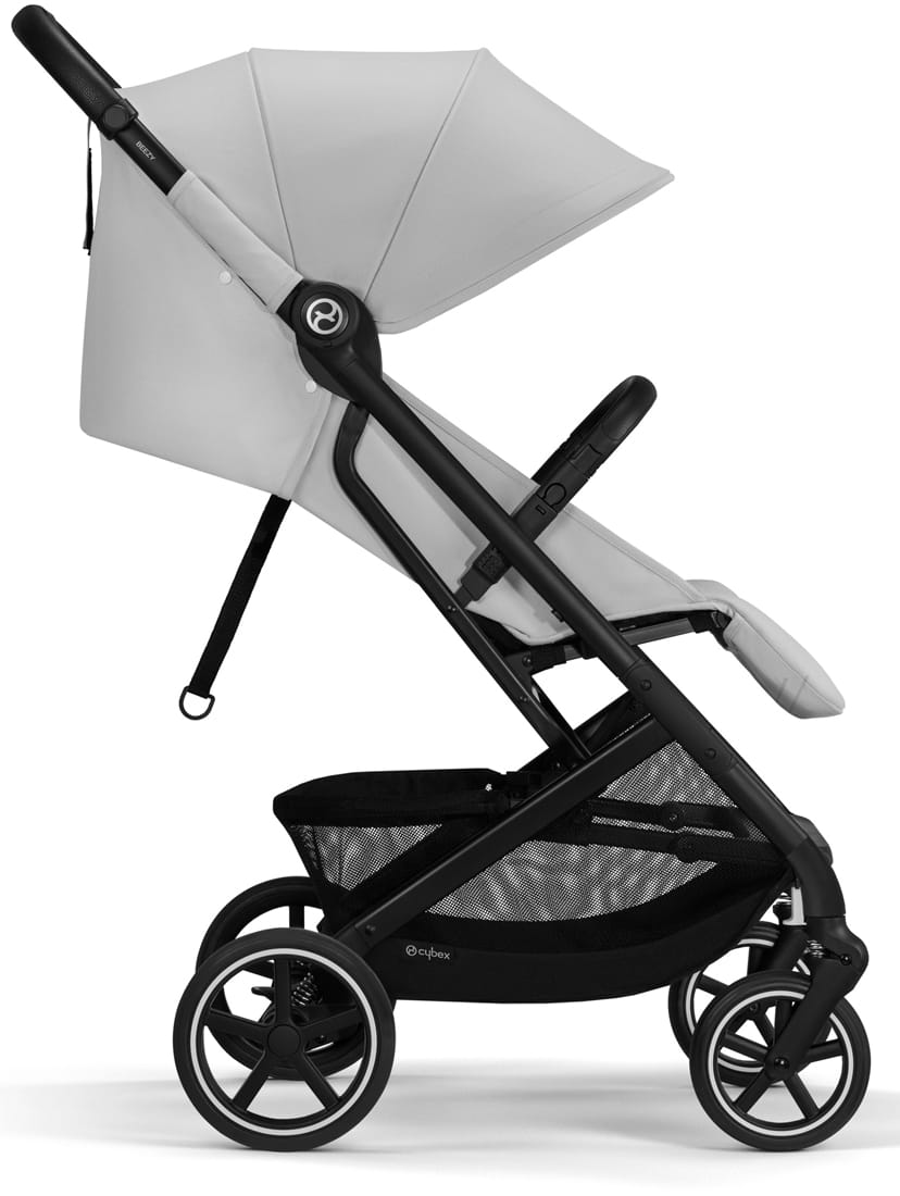 Коляска Cybex Beezy Fog Grey 2026 с бампером и дождевиком