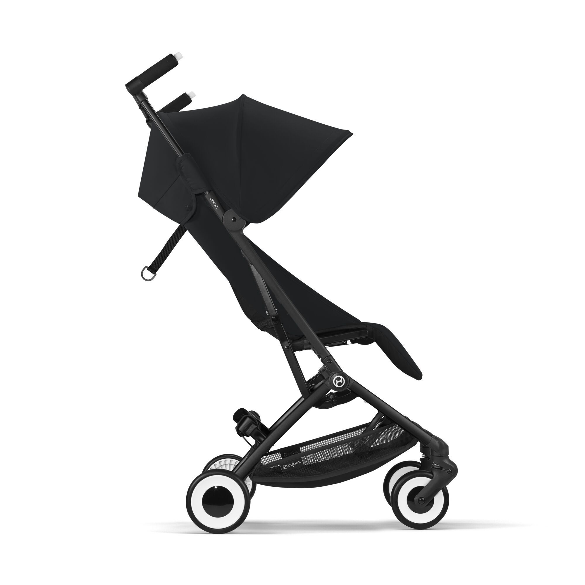 Детская коляска CYBEX Libelle BLK Magic Black с дождевиком и бампером