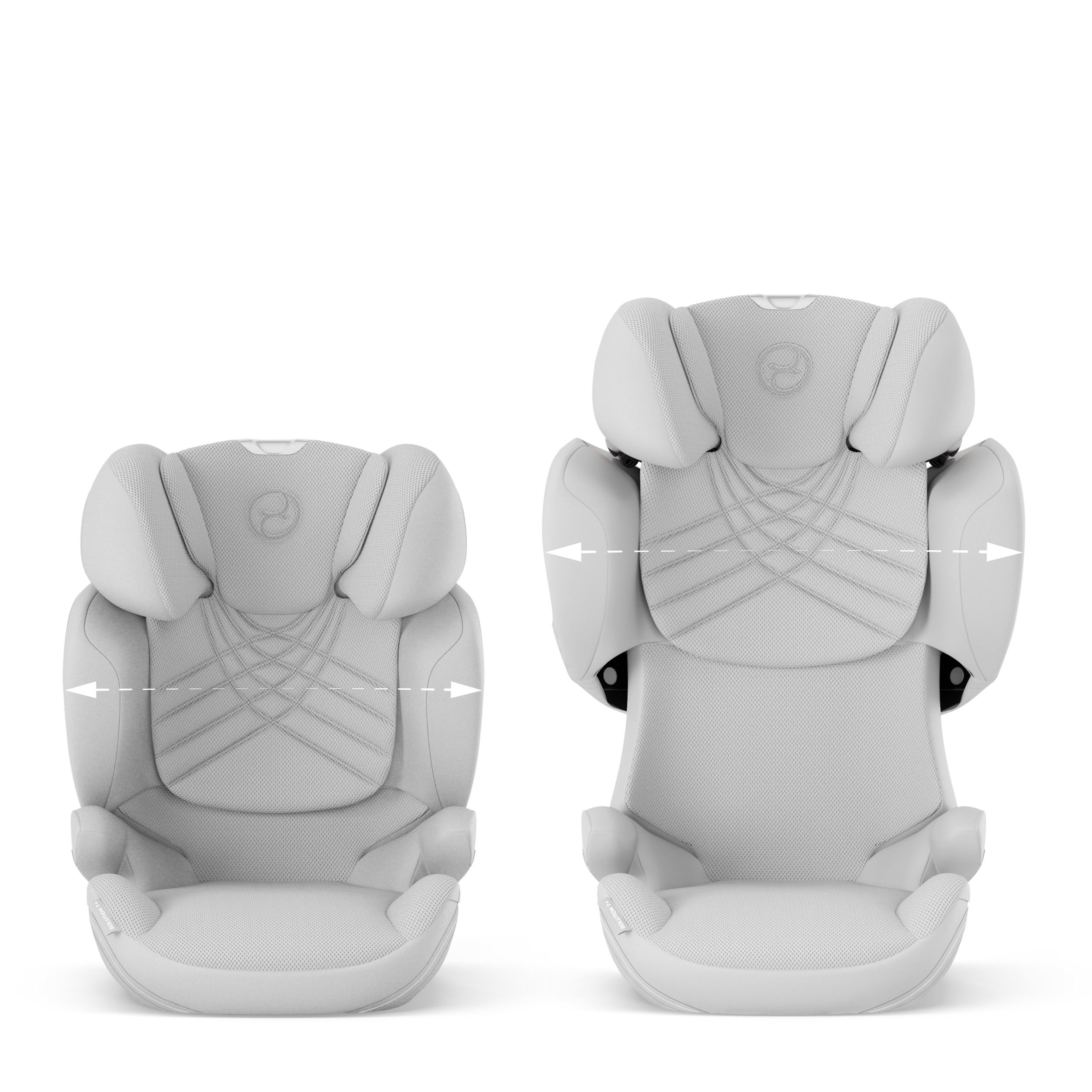 Автокресло Cybex Solution T i-Fix Platinum White Plus 3-12 лет (15-36 кг), трансформируется в бустер, Isofix, i-Size R129