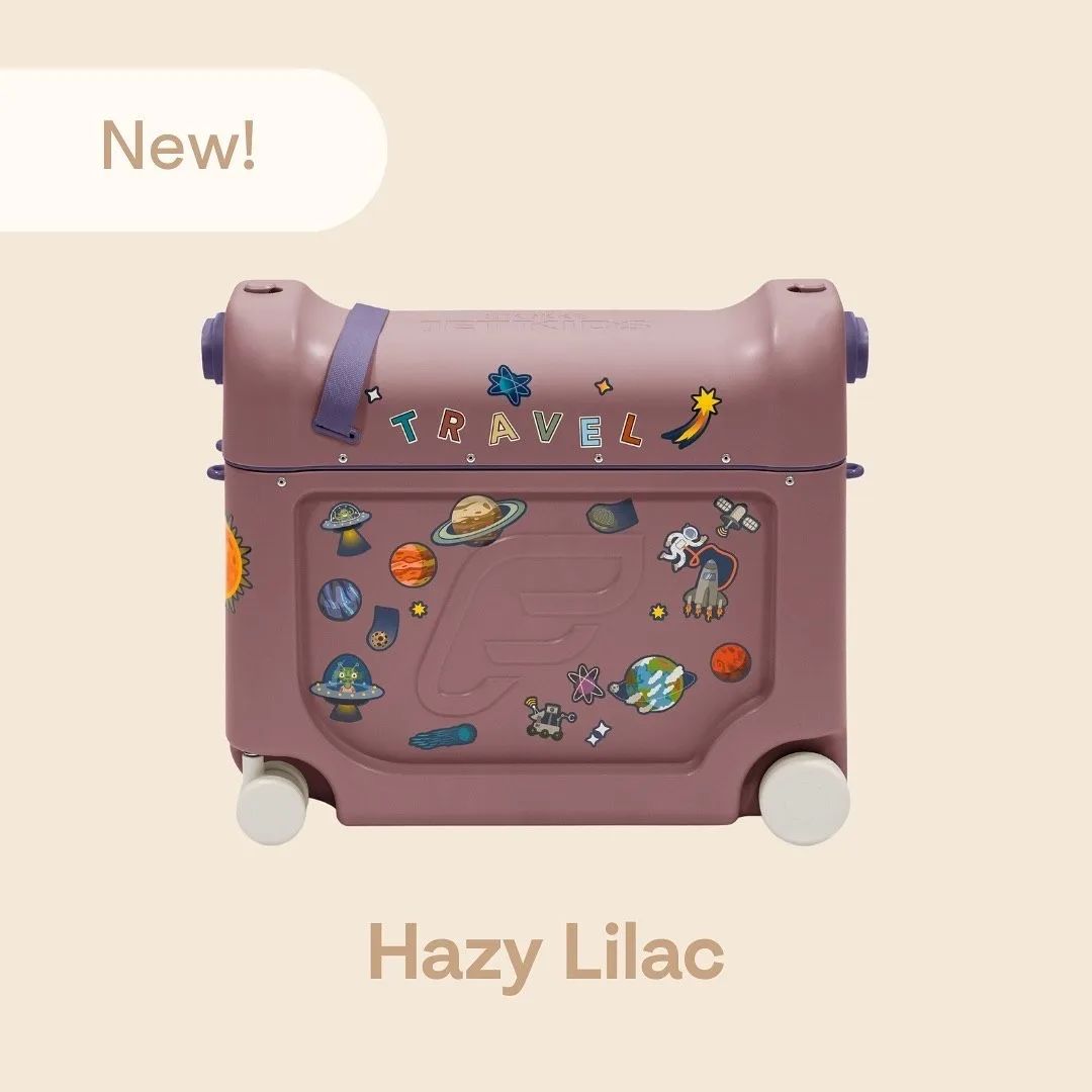 Чемодан-трансформер JetKids by Stokke BedBox V4 Hazy Lilac, ручная кладь вместительный и компактный