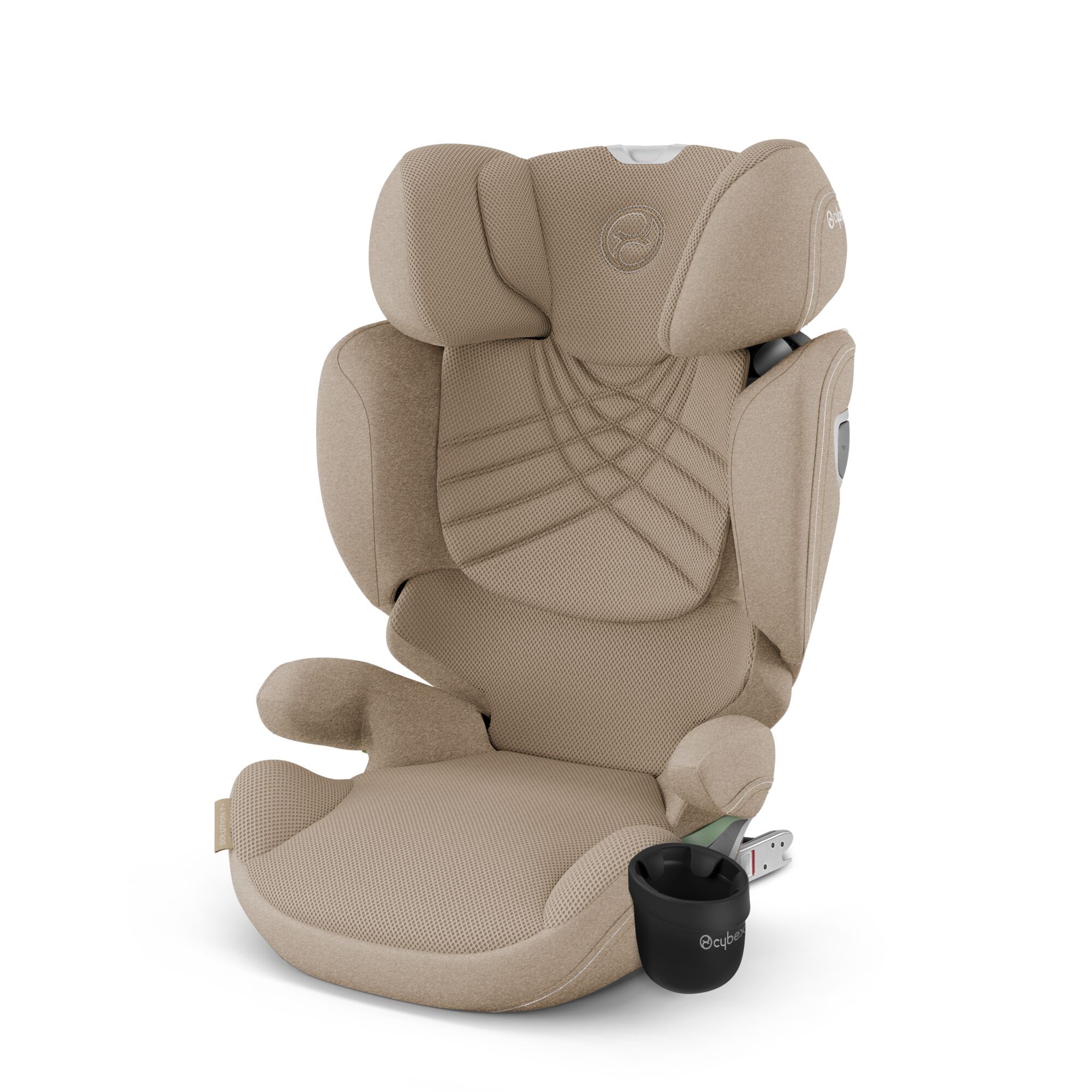 Автокресло Cybex Solution T i-Fix Cozy Beige Plus 3-12 лет (15-36 кг), трансформируется в бустер, Isofix, i-Size R129