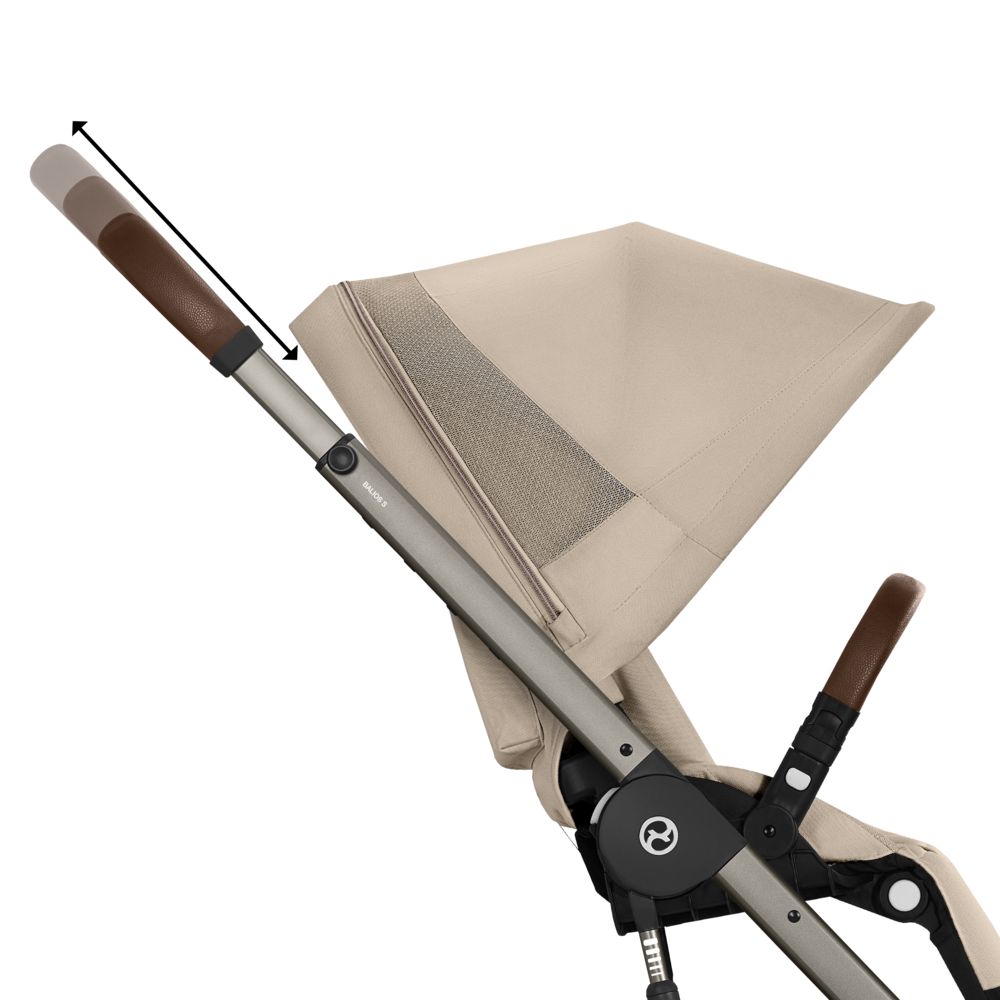 NEW Коляска Cybex Balios S LUX 2026 Almond Beige с дождевиком