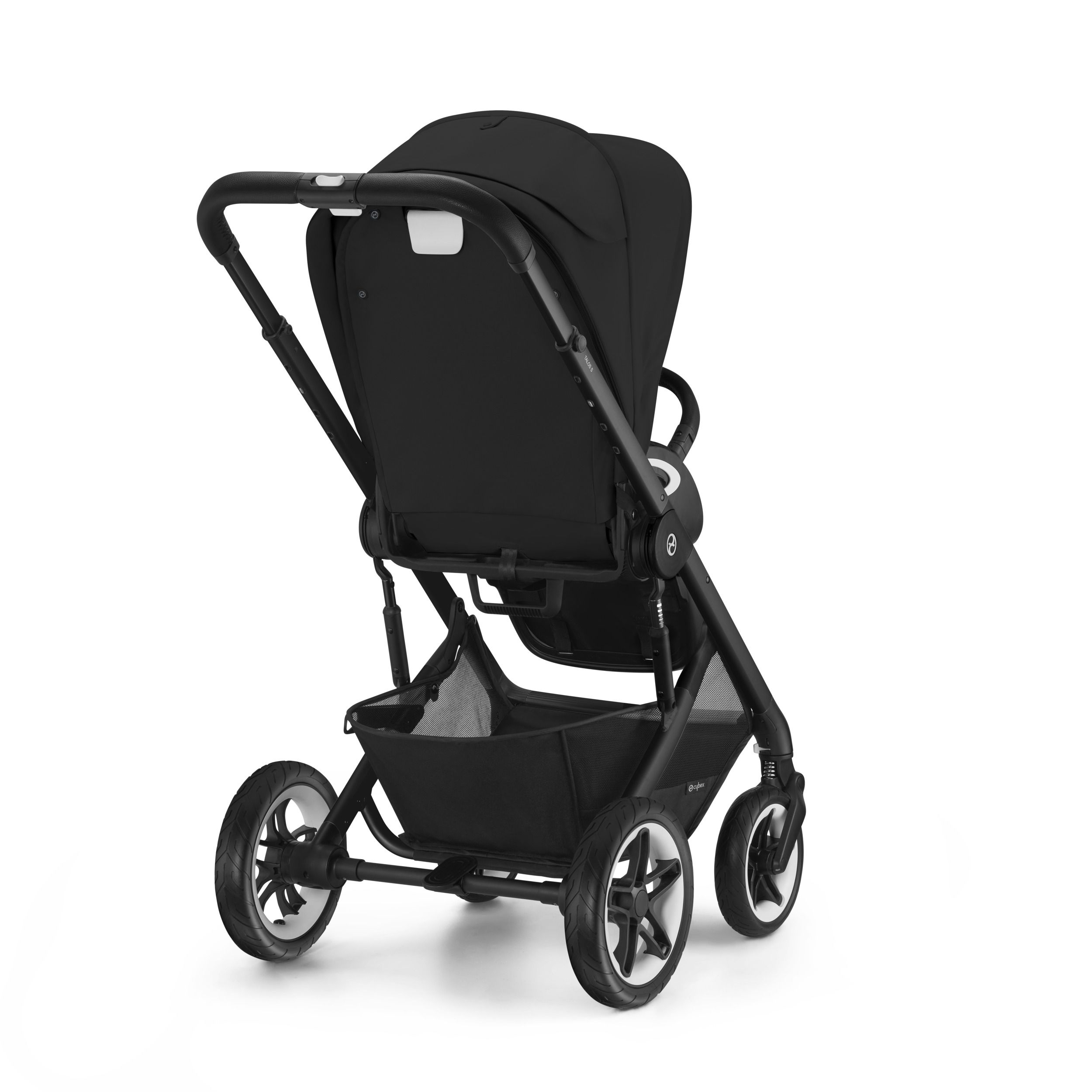 Коляска Cybex Talos S Lux BLK 2 в 1 цвет Moon Black в комплекте со спальным блоком Cot S и дождевиками