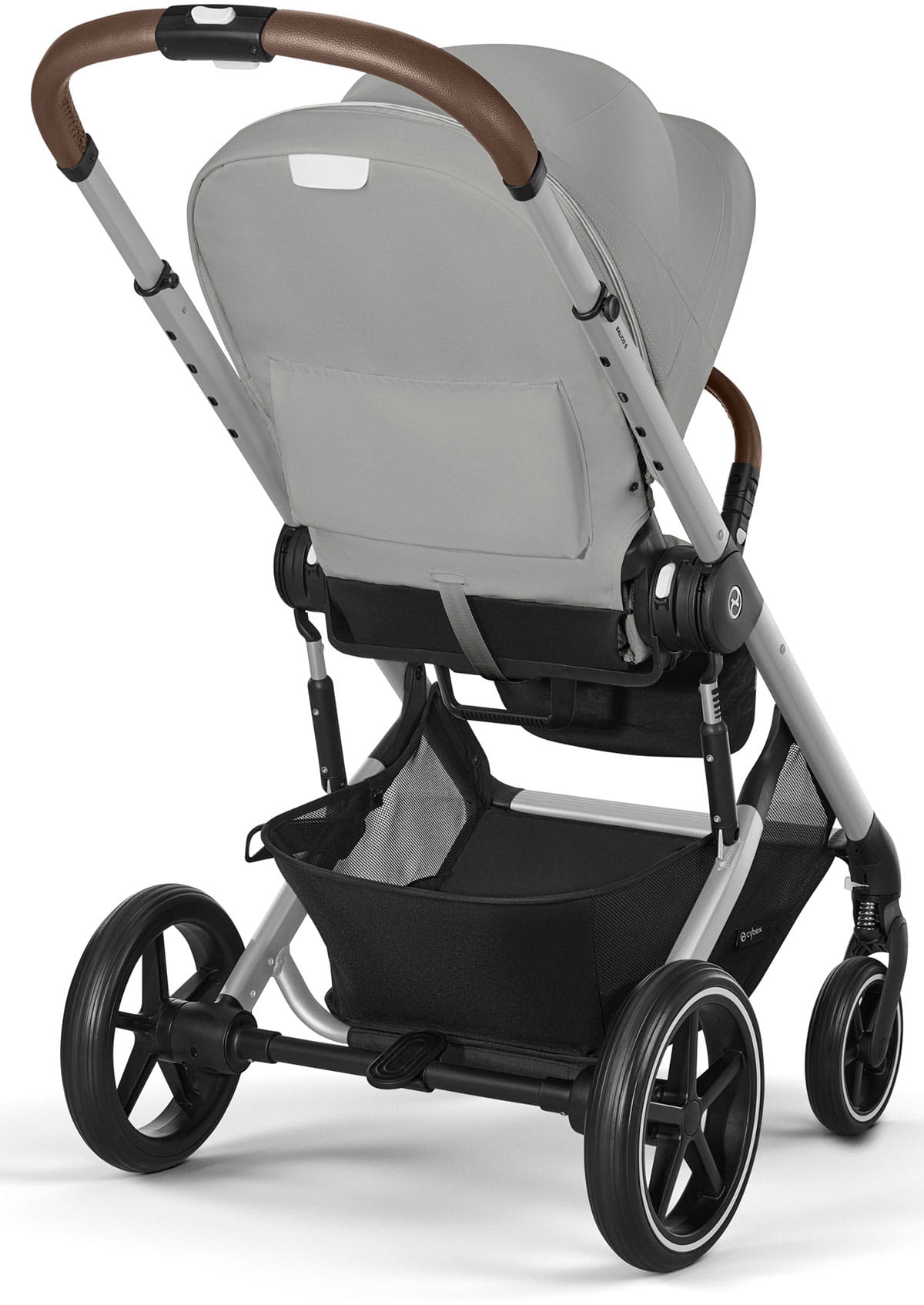 Коляска прогулочная Cybex Balios S LUX NEW 2025 Stone Grey с накидкой для ног и дождевиком