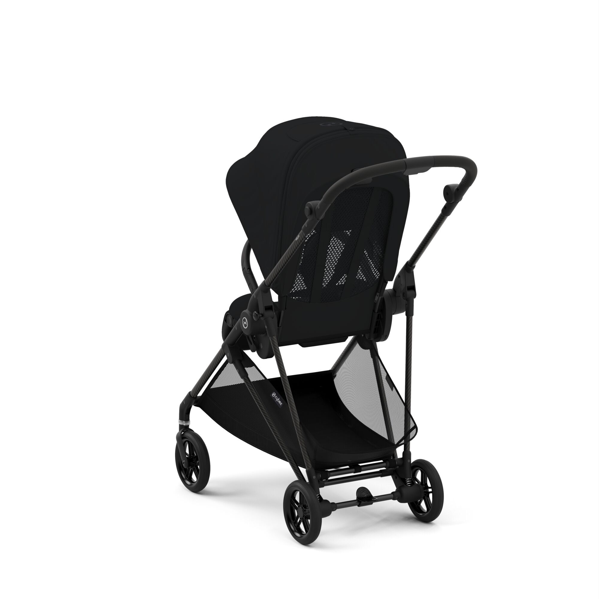 Коляска прогулочная Cybex Melio Carbon Magic Black с дождевиком