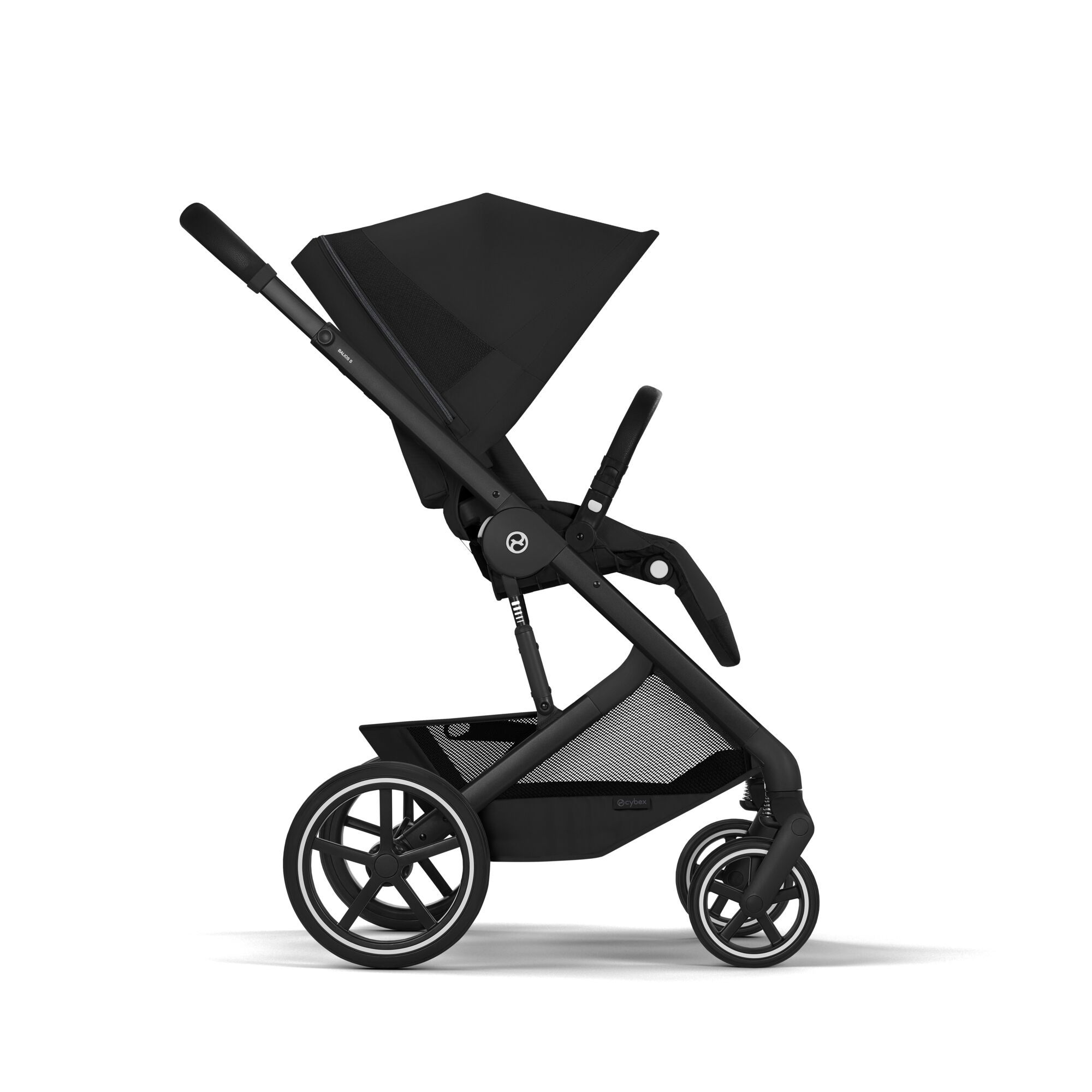 Коляска Cybex Balios S LUX NEW 2026 Moon Black с дождевиком
