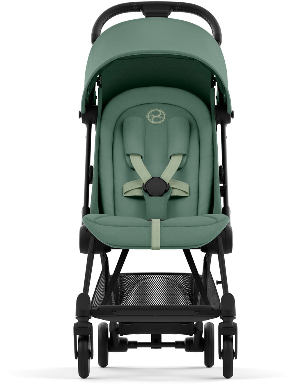 Коляска CYBEX Coya Matt Black / Leaf Green + Бампер +Дождевик