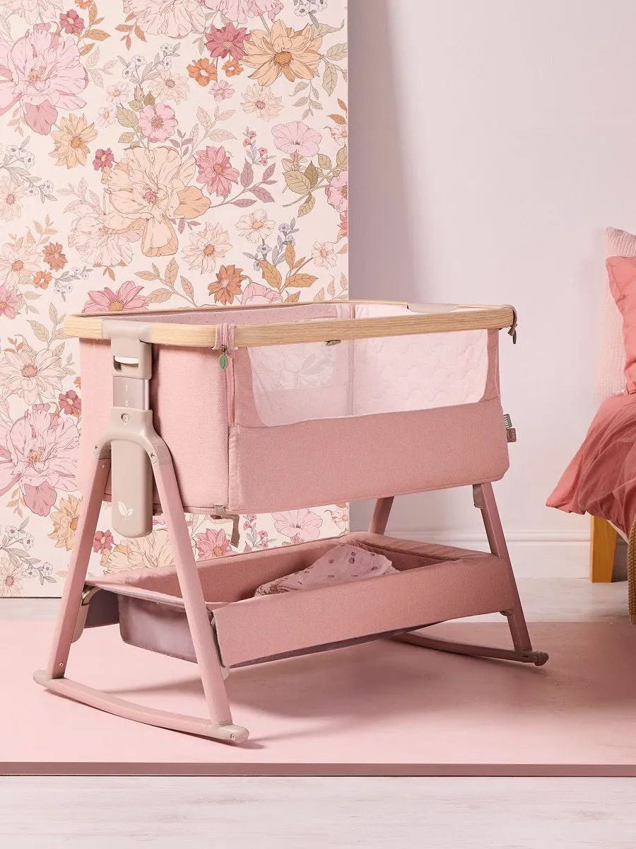 Кровать (колыбель) Tutti Bambini CoZee Air 2 51х80,5 см Дуб/Розовый (Drifted Oak and Blush) c колесами и качалкой 211207/3776