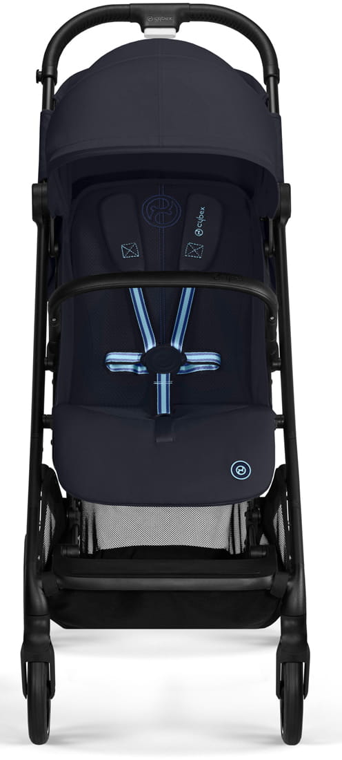 Коляска Cybex Beezy Dark Blue 2026 с бампером и дождевиком