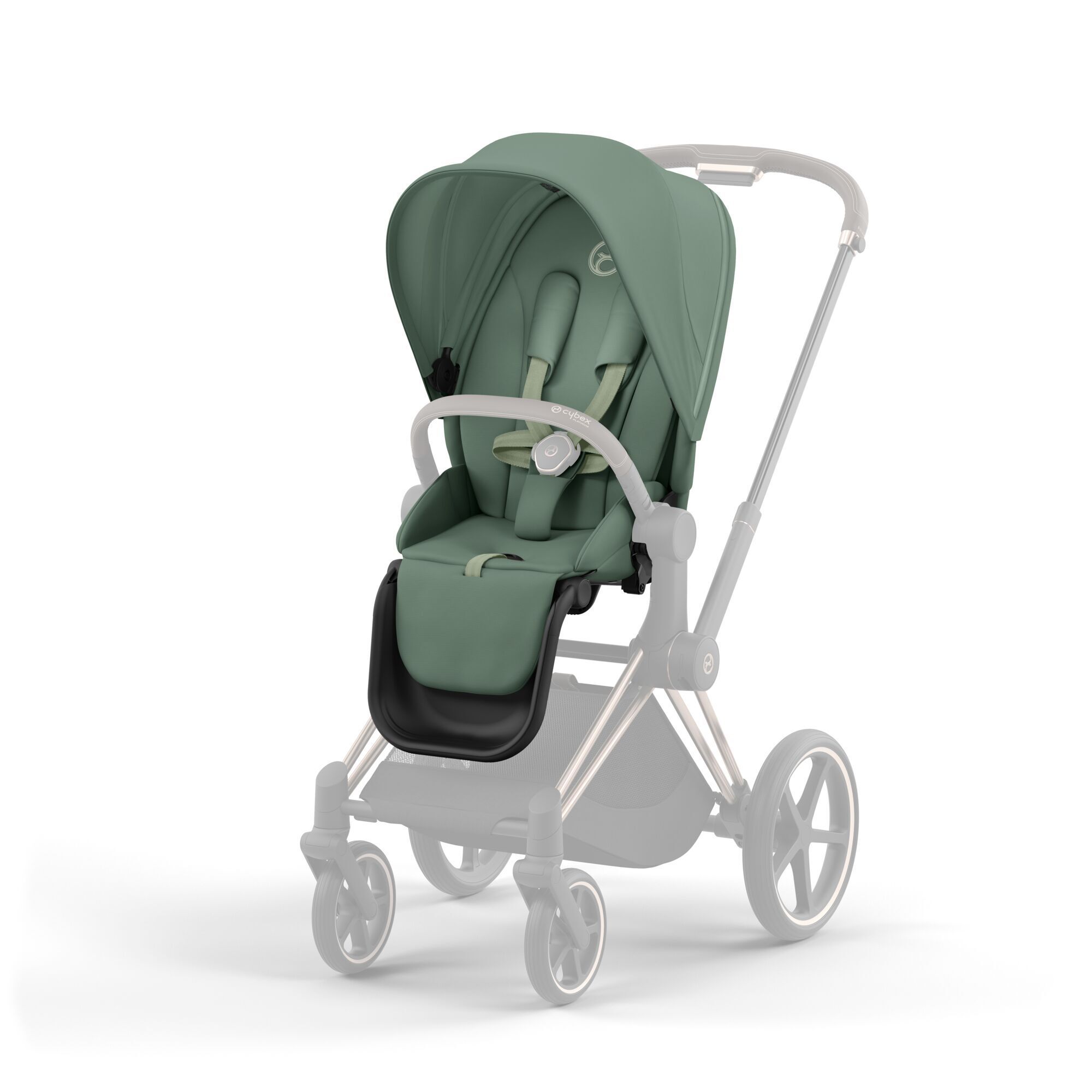 Коляска CYBEX Priam IV Rosegold 2 в 1 Leaf Green