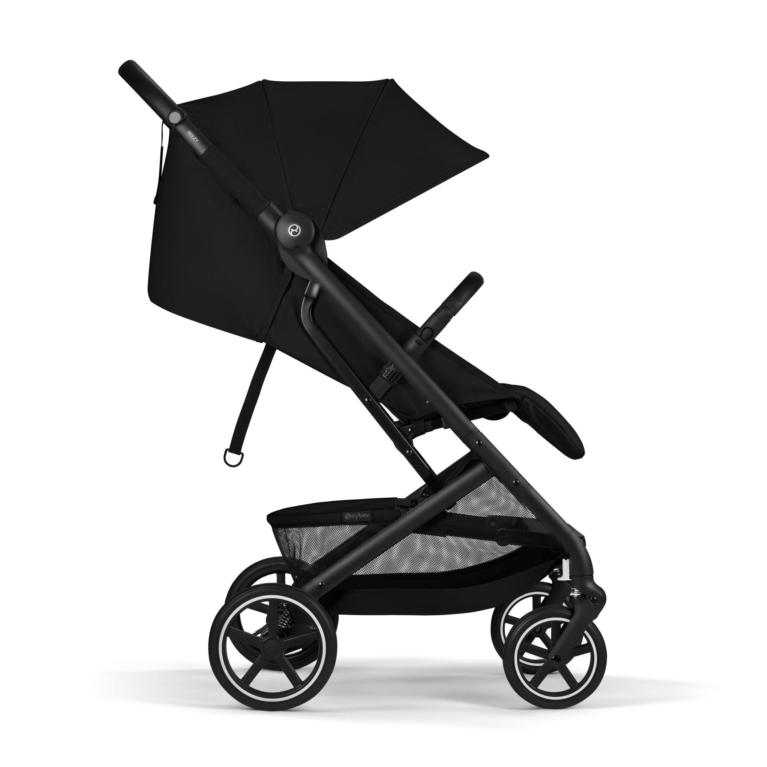 Коляска Cybex Beezy Magic Black 2026 с бампером и дождевиком