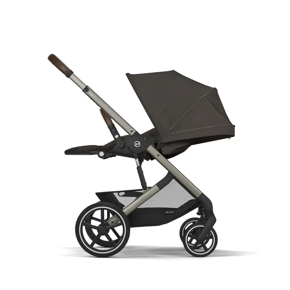 NEW Коляска прогулочная Cybex Balios S LUX NEW 2025 Chocolate Brown с дождевиком
