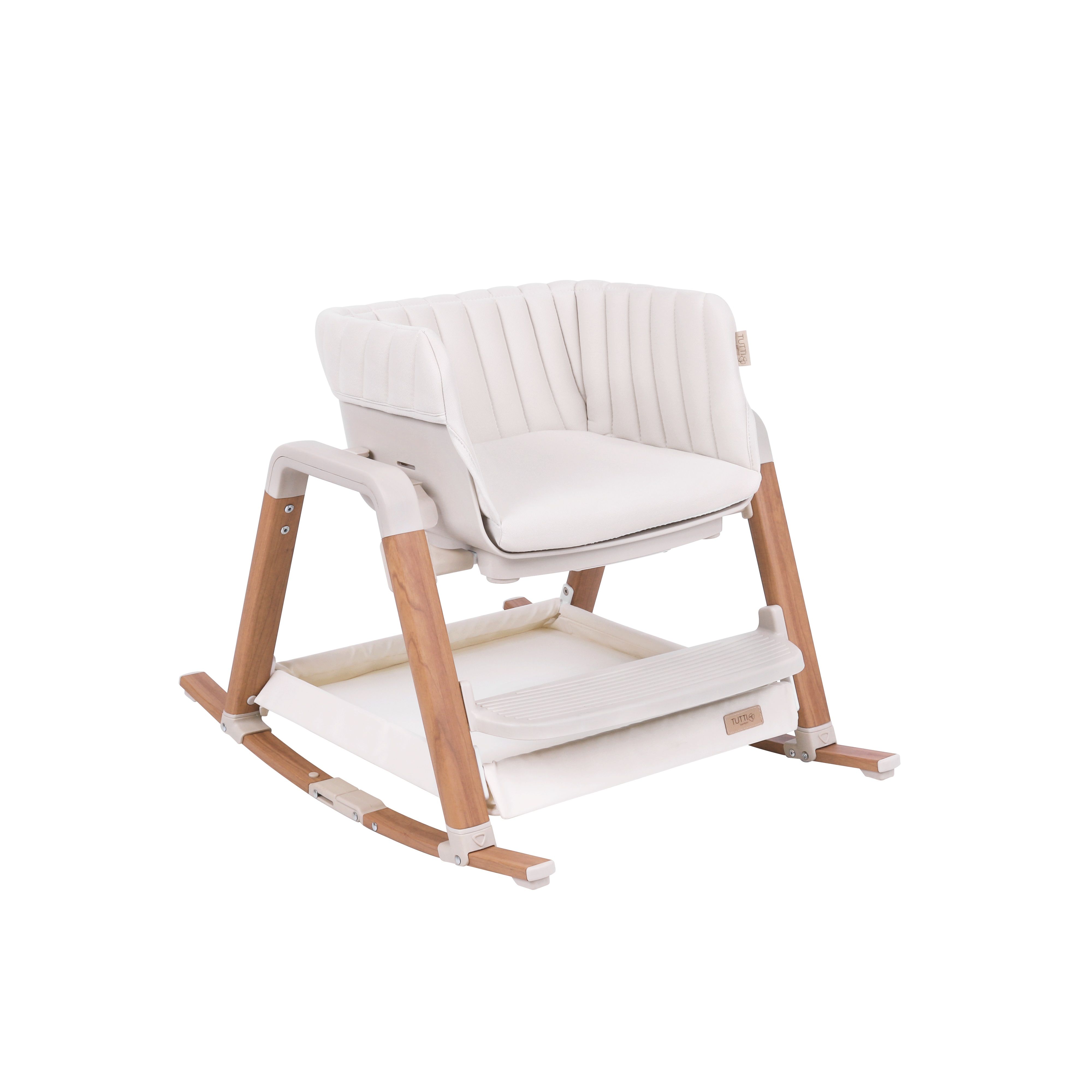 Стул Tutti Bambini для кормления High chair NOVA Complete Ecru/Scandinavian Walnut 611010/7508B