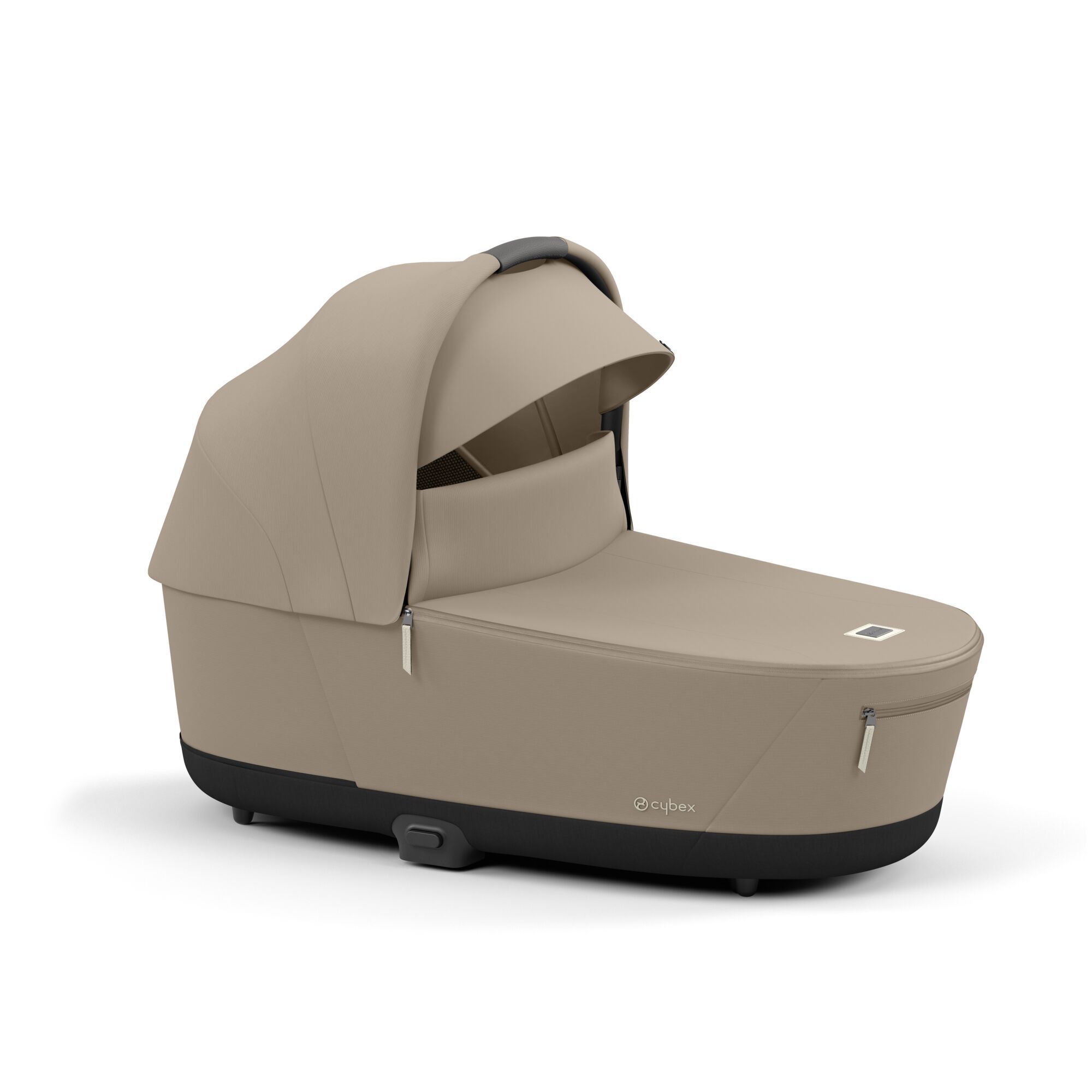 Cybex Priam IV 3 в 1 Matt Black цвет Cozy Beige с автокреслом Cloud T i-Size Plus Cozy Beige, коляска