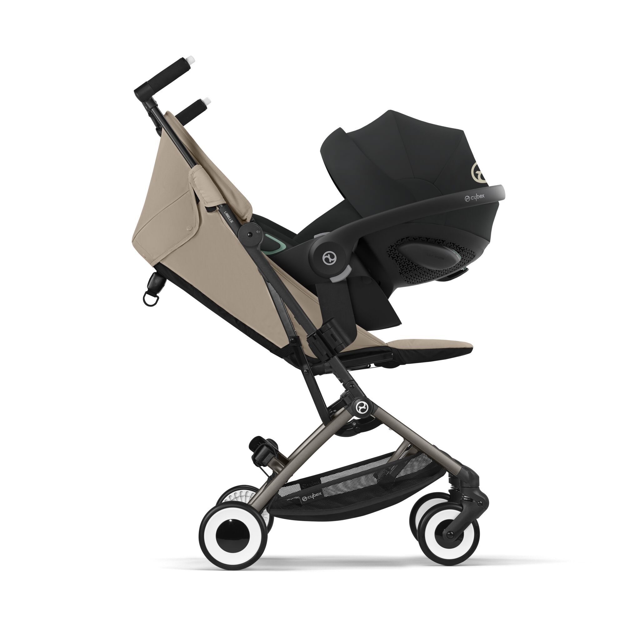 Детская коляска CYBEX Libelle TPE Almond Beige с дождевиком и бампером