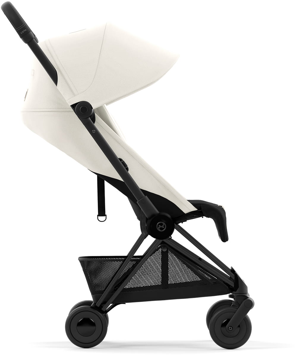 Коляска CYBEX Coya Matt Black / Off White + Бампер +Дождевик