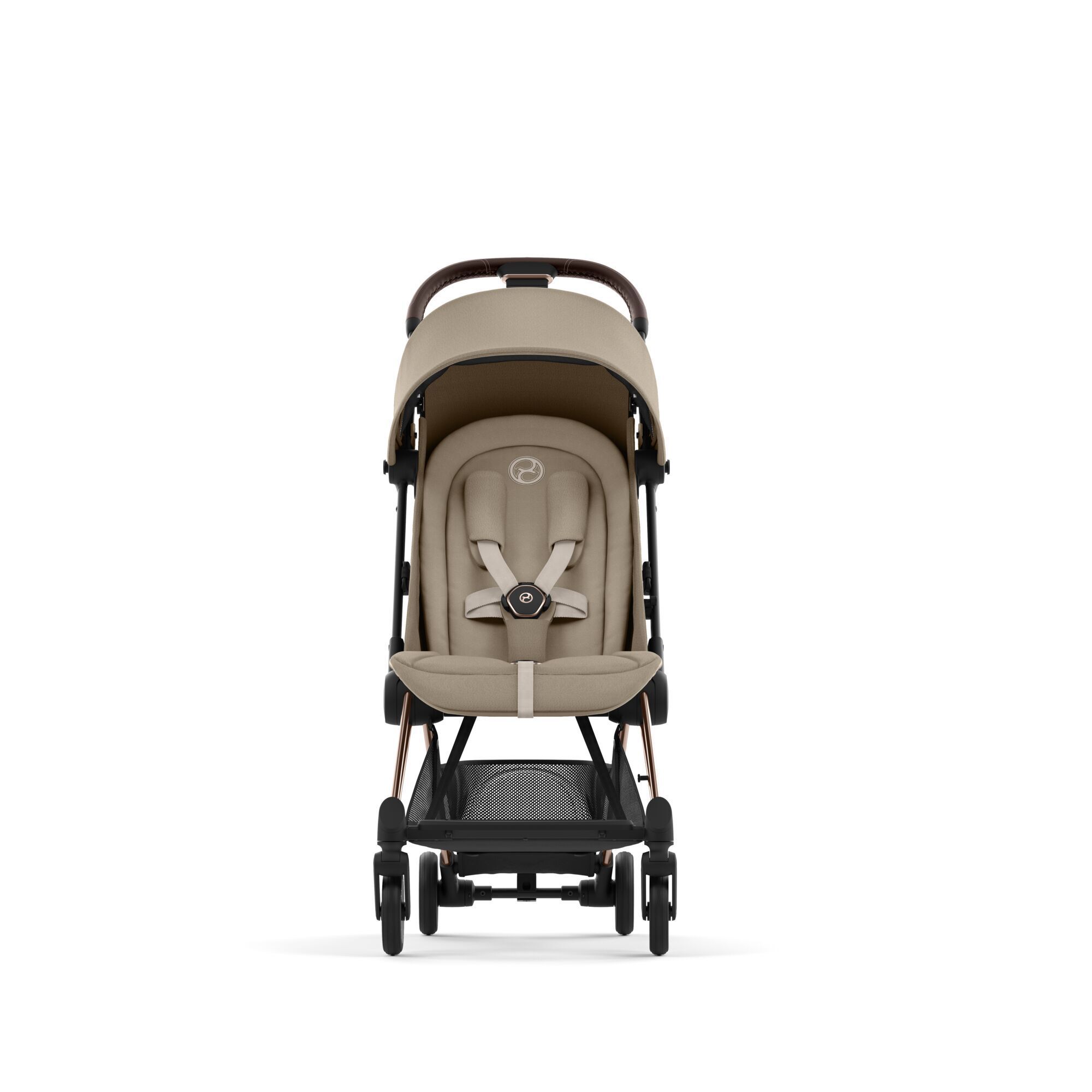 Коляска CYBEX Coya Rosegold / Cozy Beige + Бампер +Дождевик