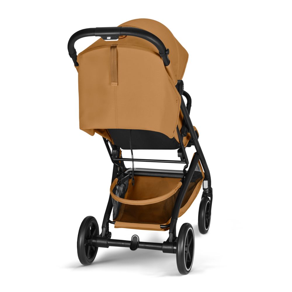 Коляска Cybex Beezy Cinnamon Yellow 2026 с бампером и дождевиком