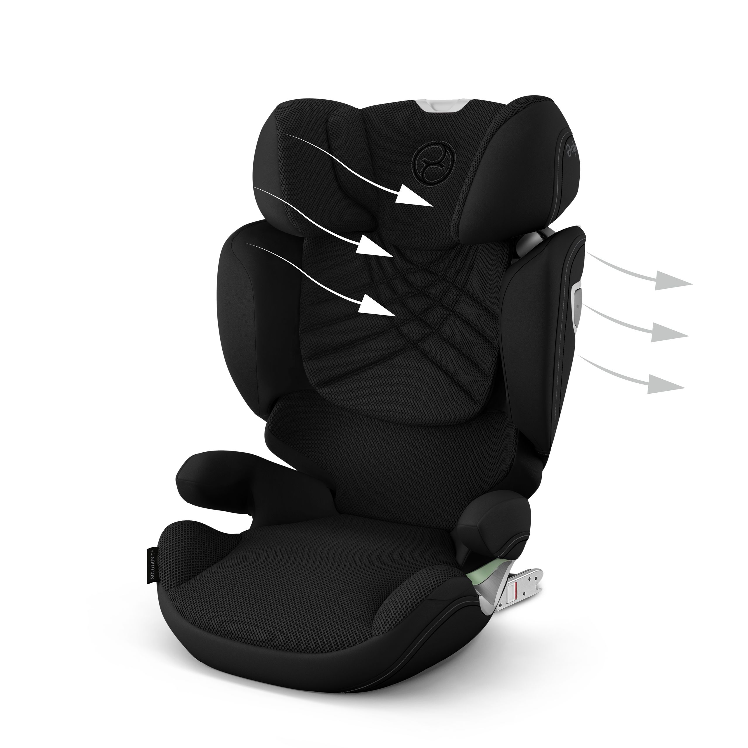 Автокресло Cybex Solution T i-Fix Sepia Black Plus 3-12 лет (15-36 кг), трансформируется в бустер, Isofix, i-Size R129