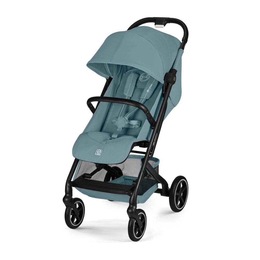Коляска Cybex Beezy Stormy Blue 2026 с бампером и дождевиком
