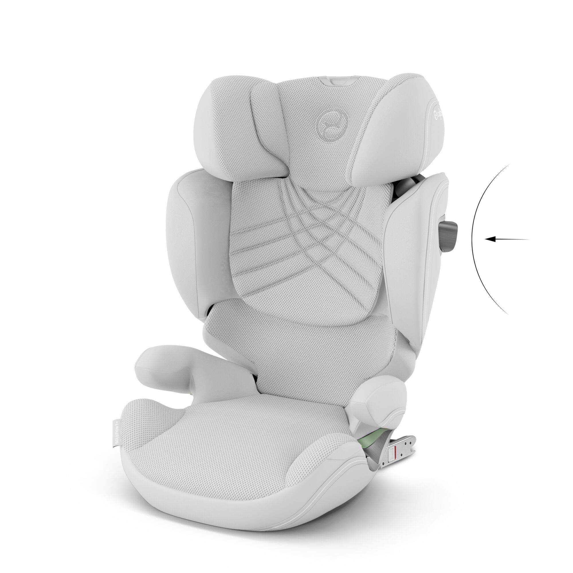 Автокресло Cybex Solution T i-Fix Platinum White Plus 3-12 лет (15-36 кг), трансформируется в бустер, Isofix, i-Size R129