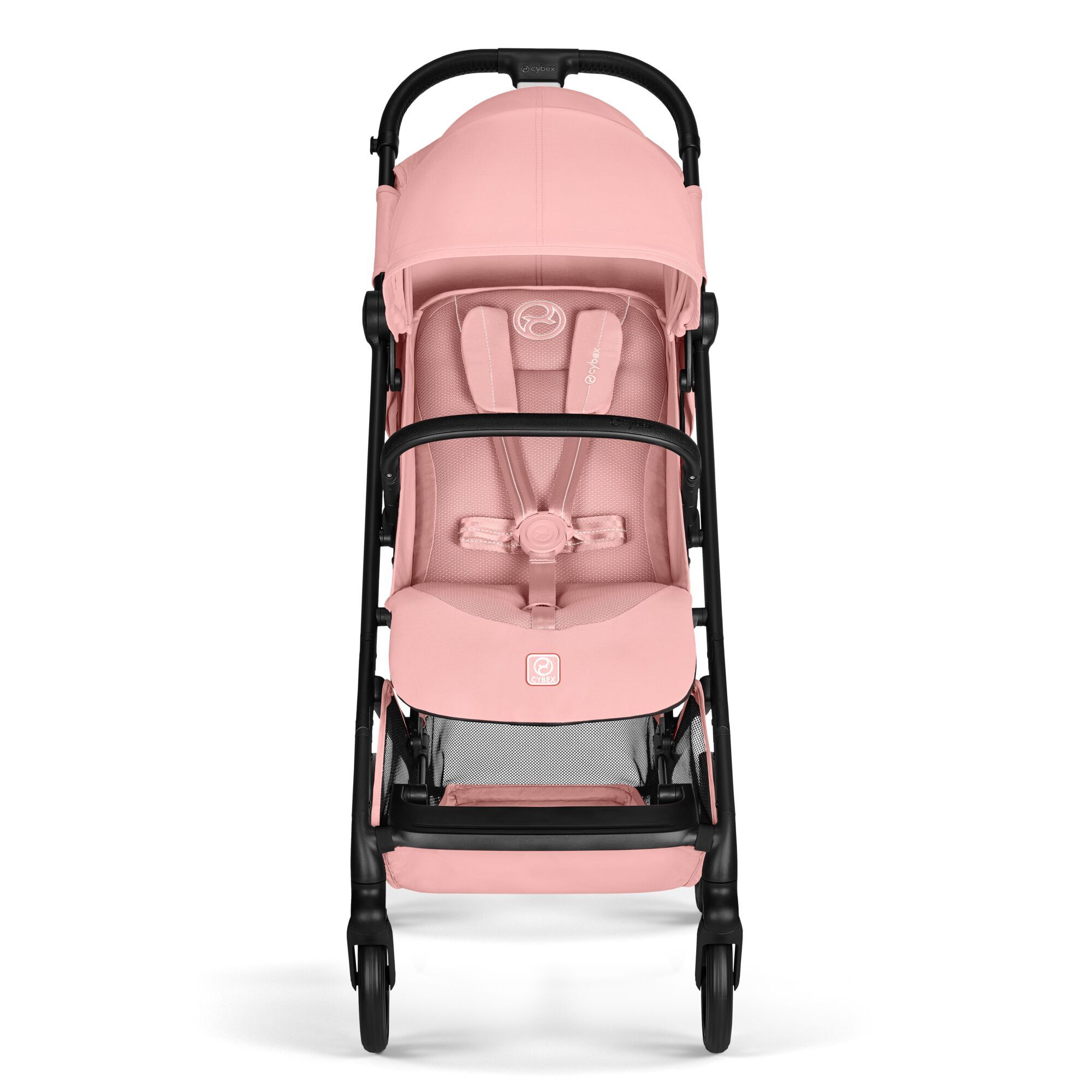 Коляска Cybex Beezy Candy Pink 2026 с бампером и дождевиком