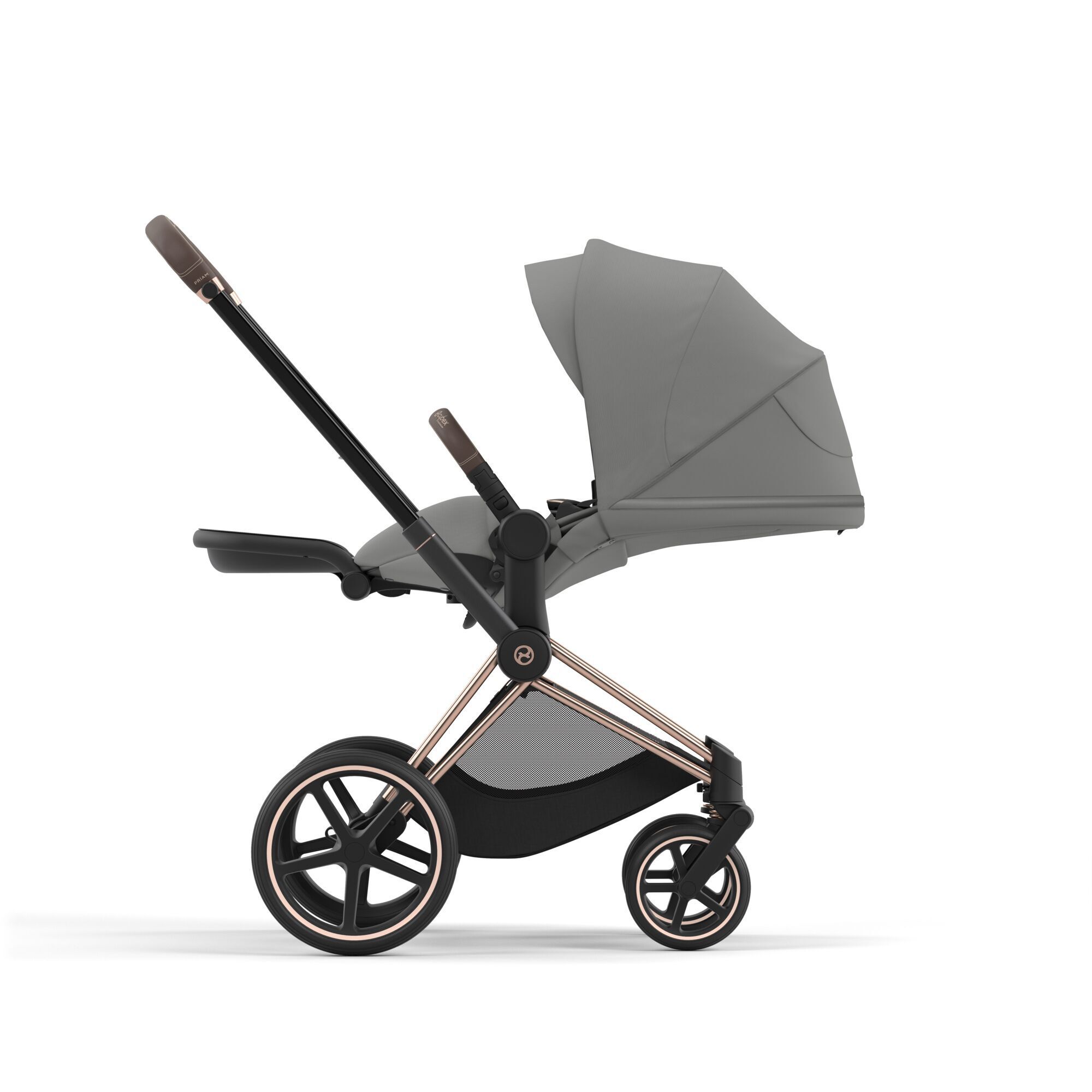 Коляска CYBEX Priam IV Rosegold 2 в 1 Mirage Grey