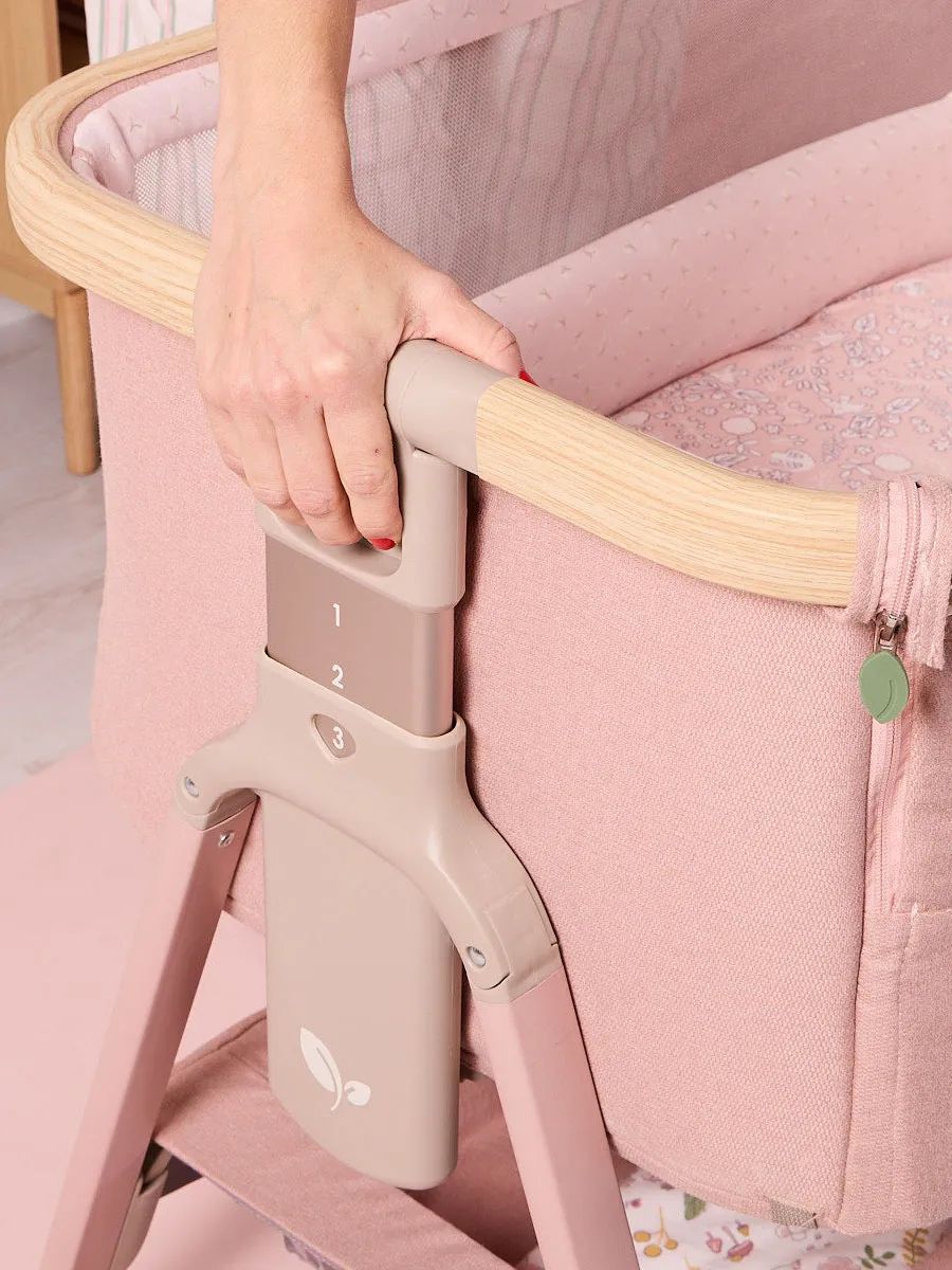 Кровать (колыбель) Tutti Bambini CoZee Air 2 51х80,5 см Дуб/Розовый (Drifted Oak and Blush) c колесами и качалкой 211207/3776
