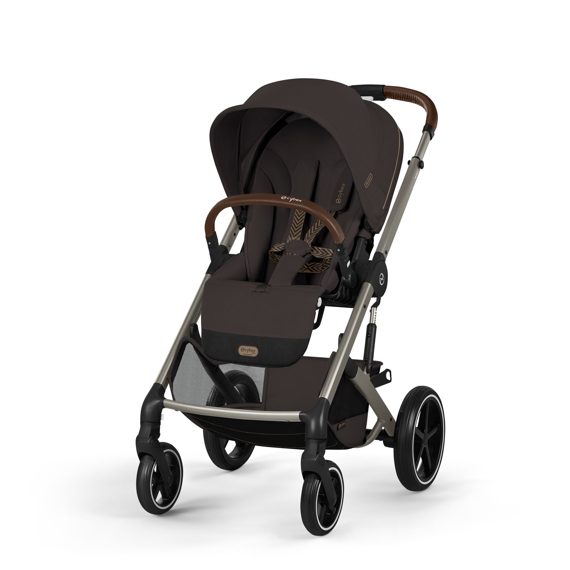 NEW Коляска Cybex Balios S LUX 2026 Chocolate Brown с дождевиком