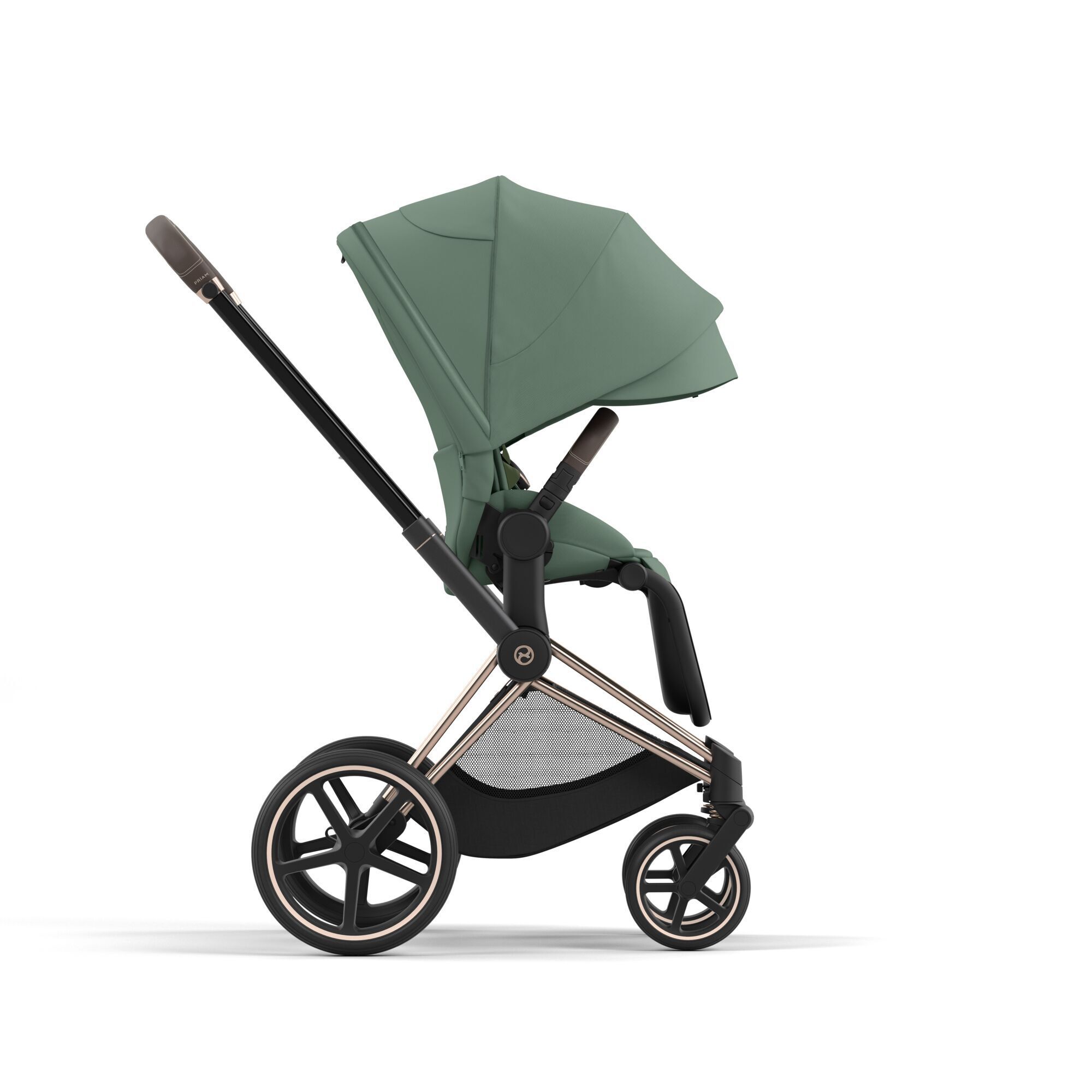 Коляска CYBEX Priam IV Rosegold 2 в 1 Leaf Green