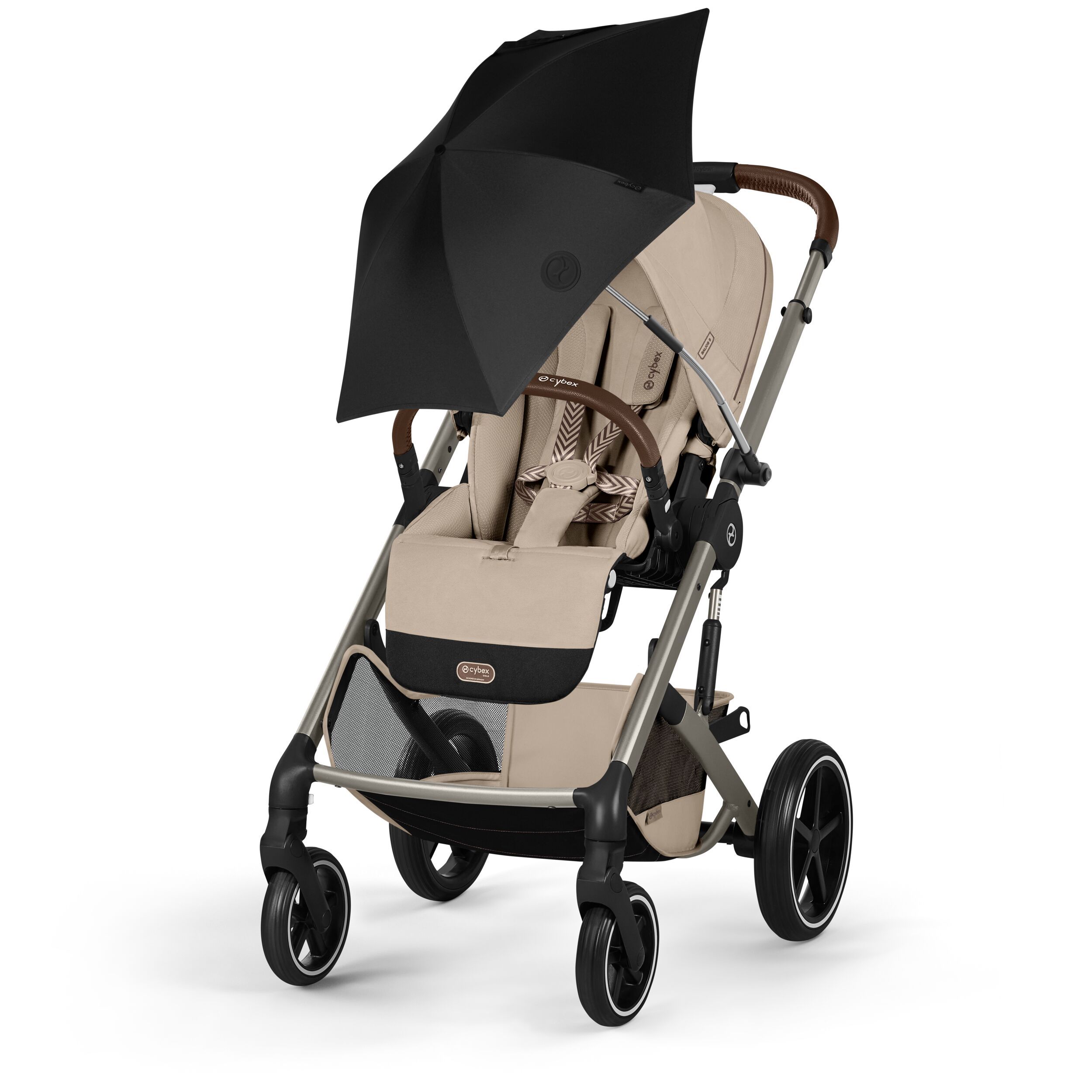 NEW Коляска Cybex Balios S LUX 2026 Almond Beige с дождевиком