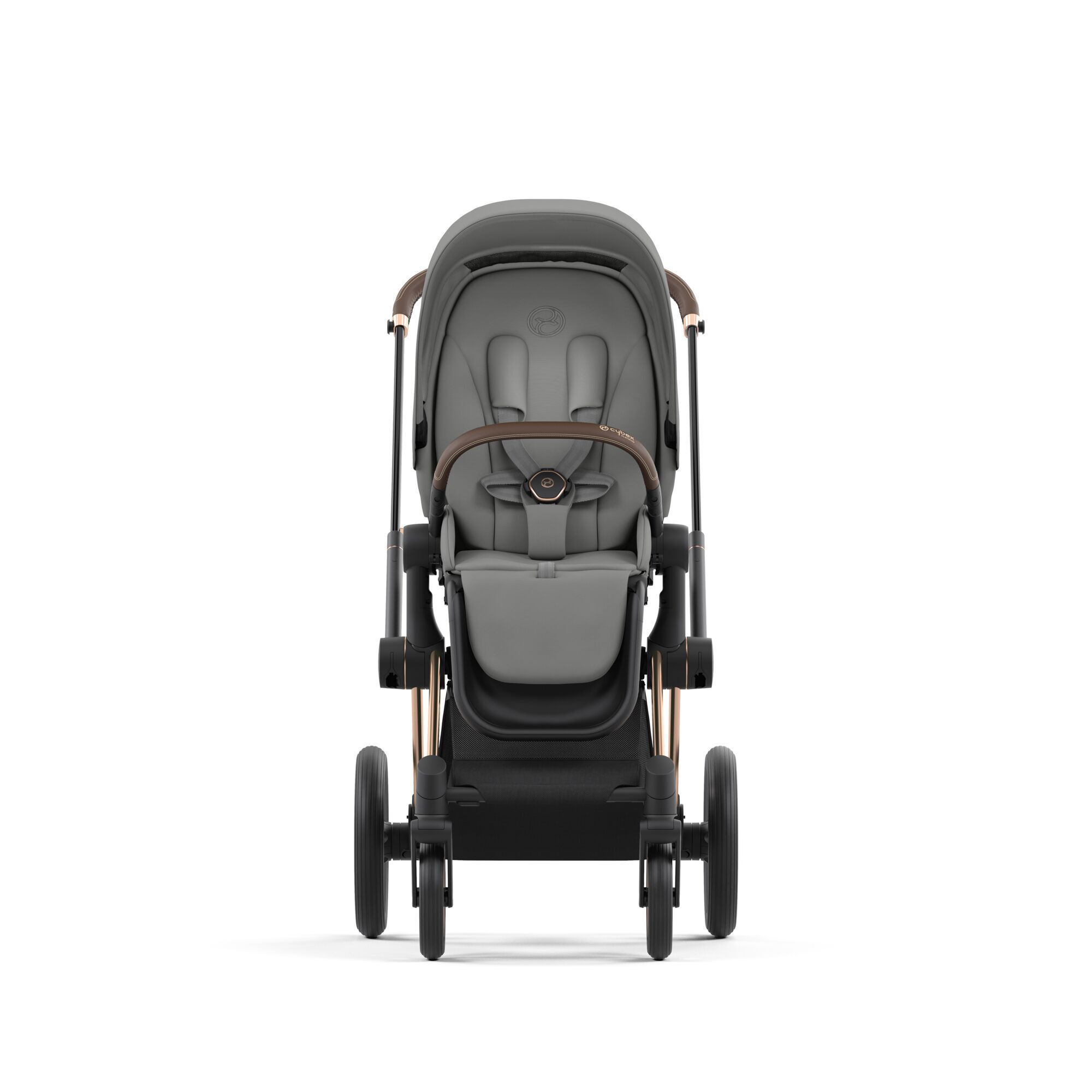 Коляска CYBEX Priam IV Rosegold 2 в 1 Mirage Grey