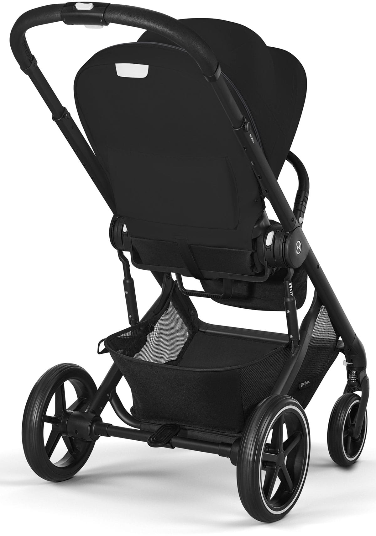 Коляска прогулочная Cybex Balios S LUX NEW 2026 Moon Black с накидкой для ног и дождевиком