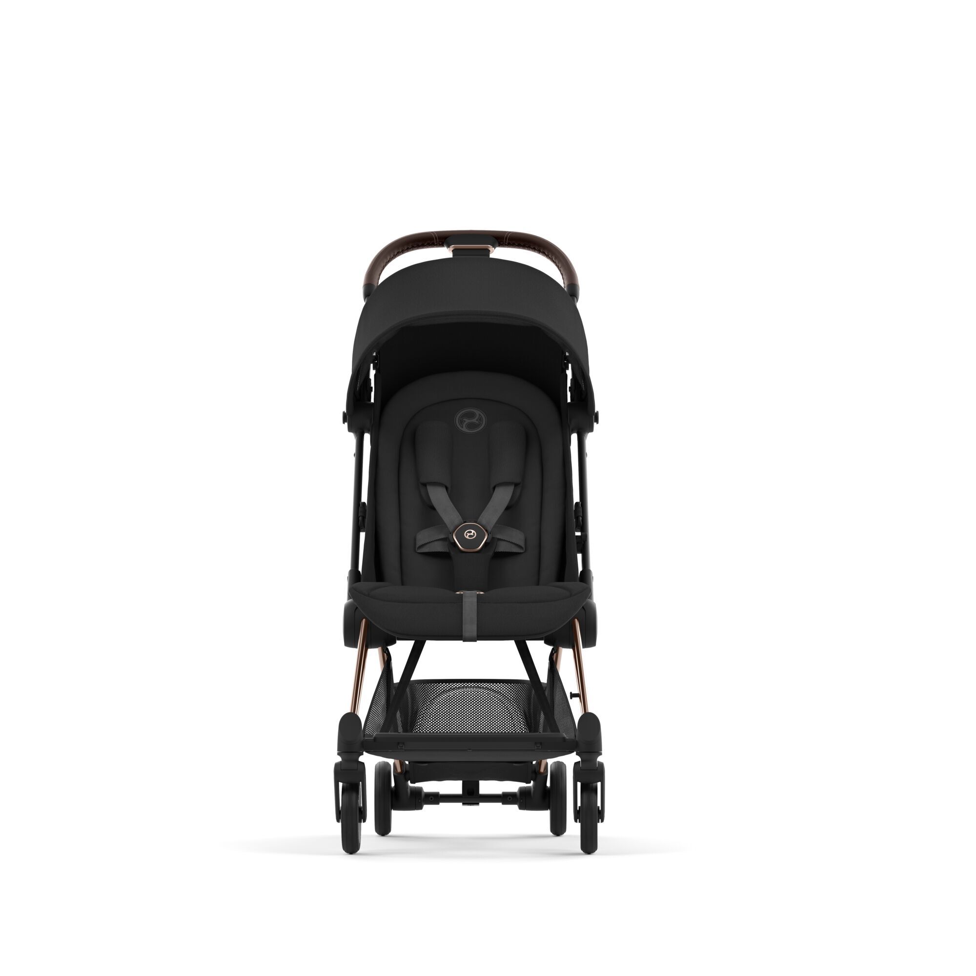 Коляска CYBEX Coya Rosegold / Sepia Black + Бампер + Дождевик