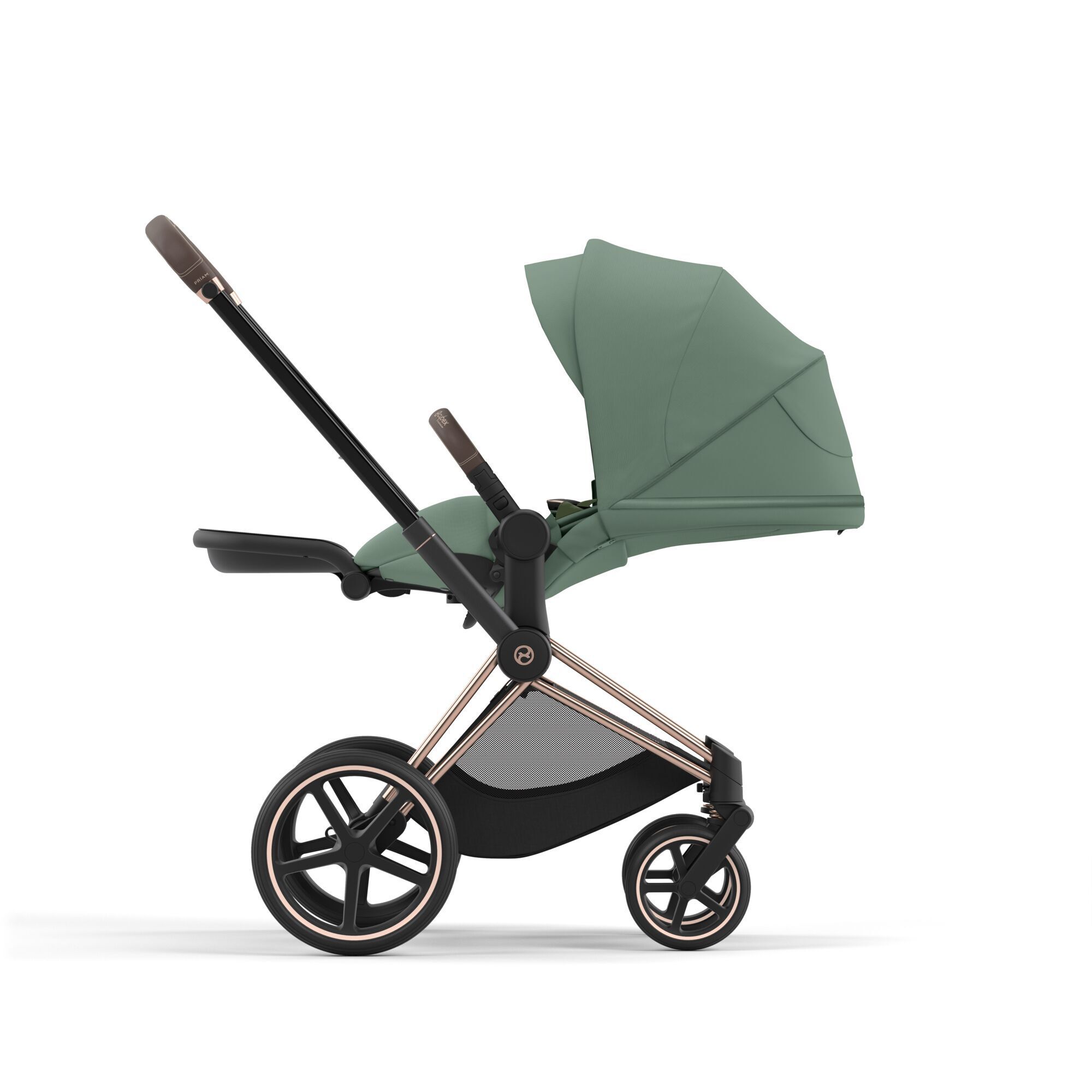 Коляска CYBEX Priam IV Rosegold 2 в 1 Leaf Green