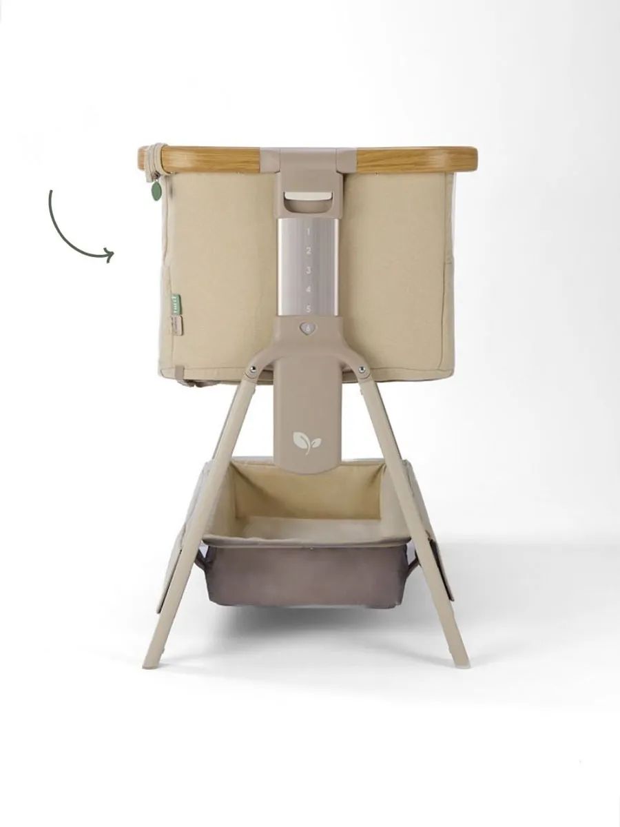 Кровать (колыбель) Tutti Bambini CoZee Air 2 51х80,5 см Дуб/Песок (Toasted Oak and Sand) c колесами и качалкой 211207/3776