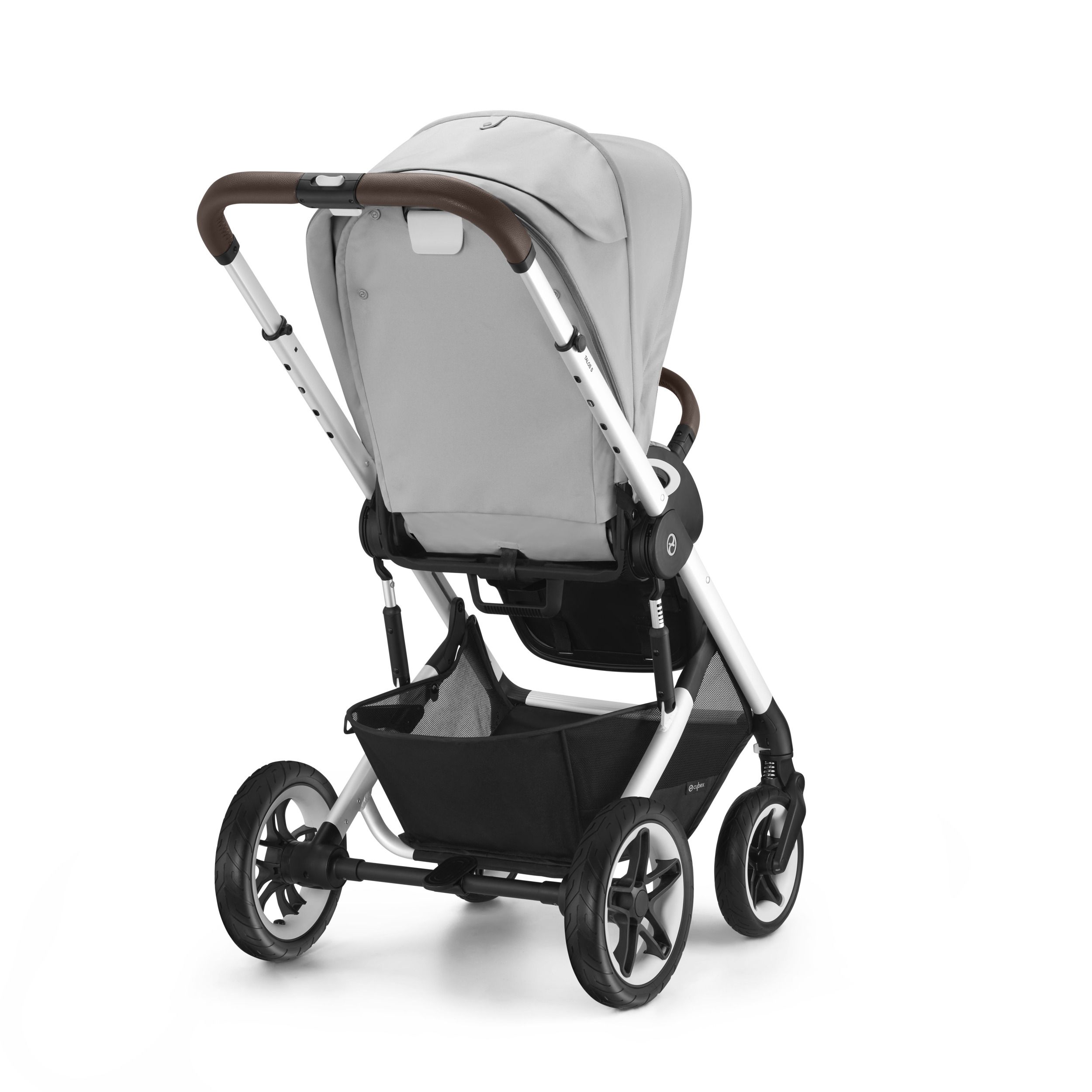 Коляска Cybex Talos S Lux BLK 2 в 1 цвет Stone Grey в комплекте со спальным блоком Cot S и дождевиками