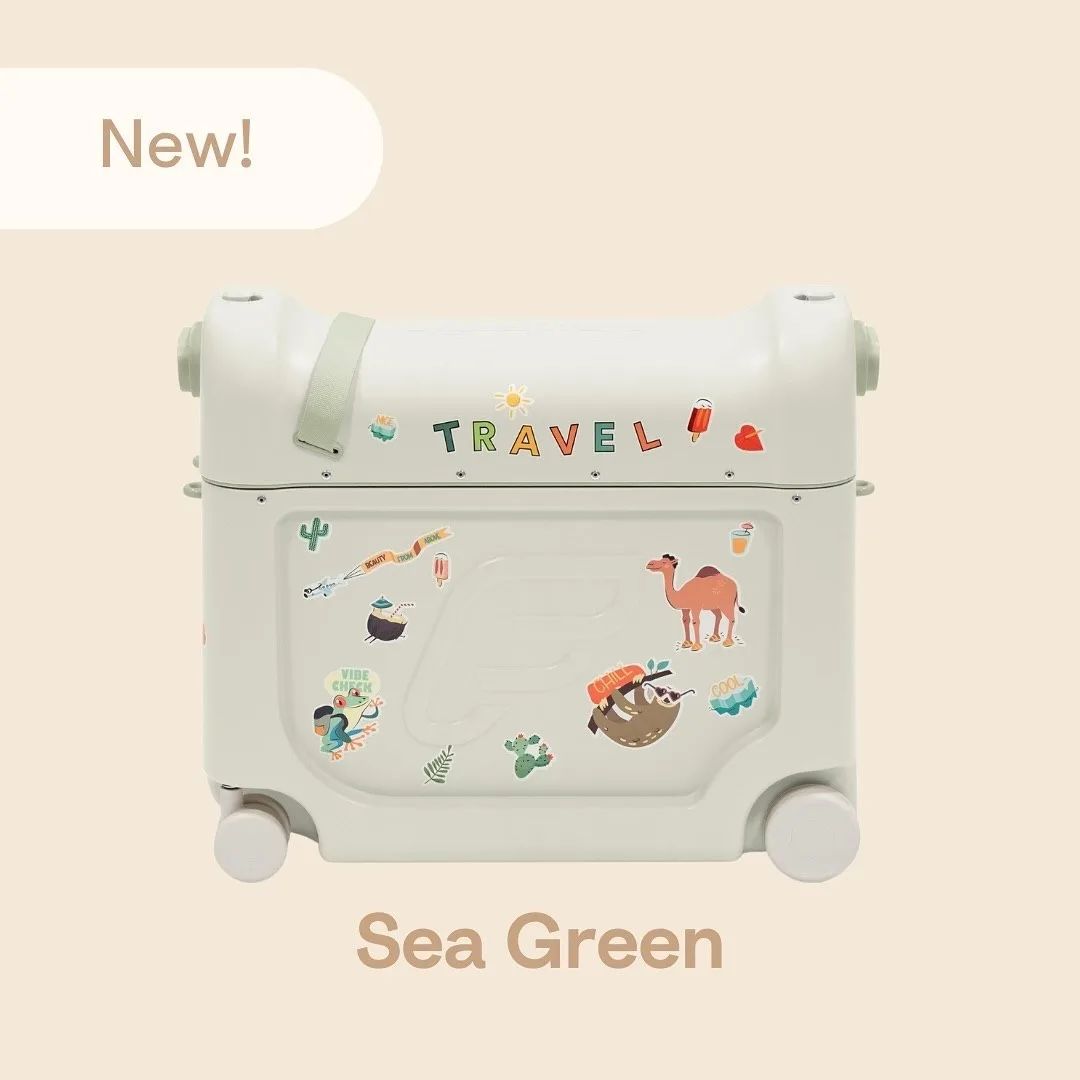 Чемодан-трансформер JetKids by Stokke BedBox V4 Sea Green, ручная кладь вместительный и компактный