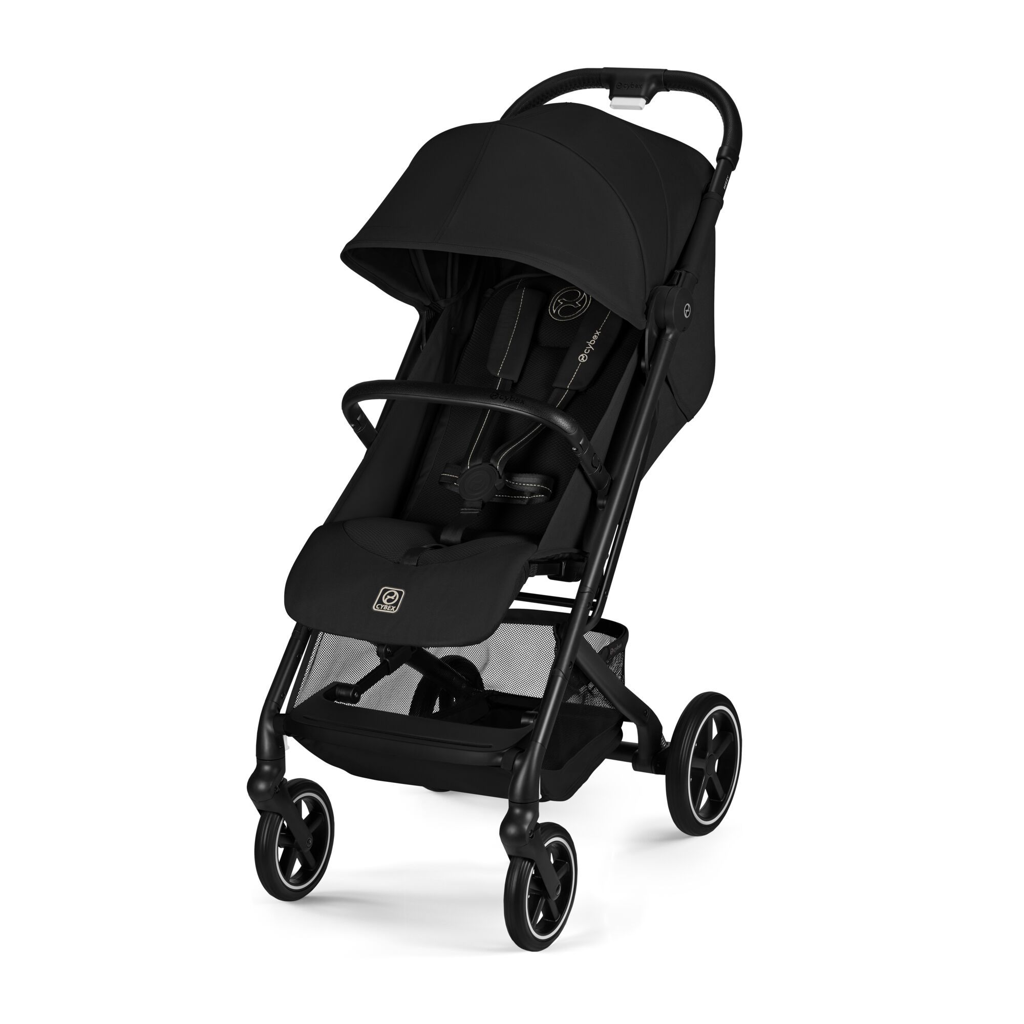 Коляска Cybex Beezy Magic Black 2026 с бампером и дождевиком