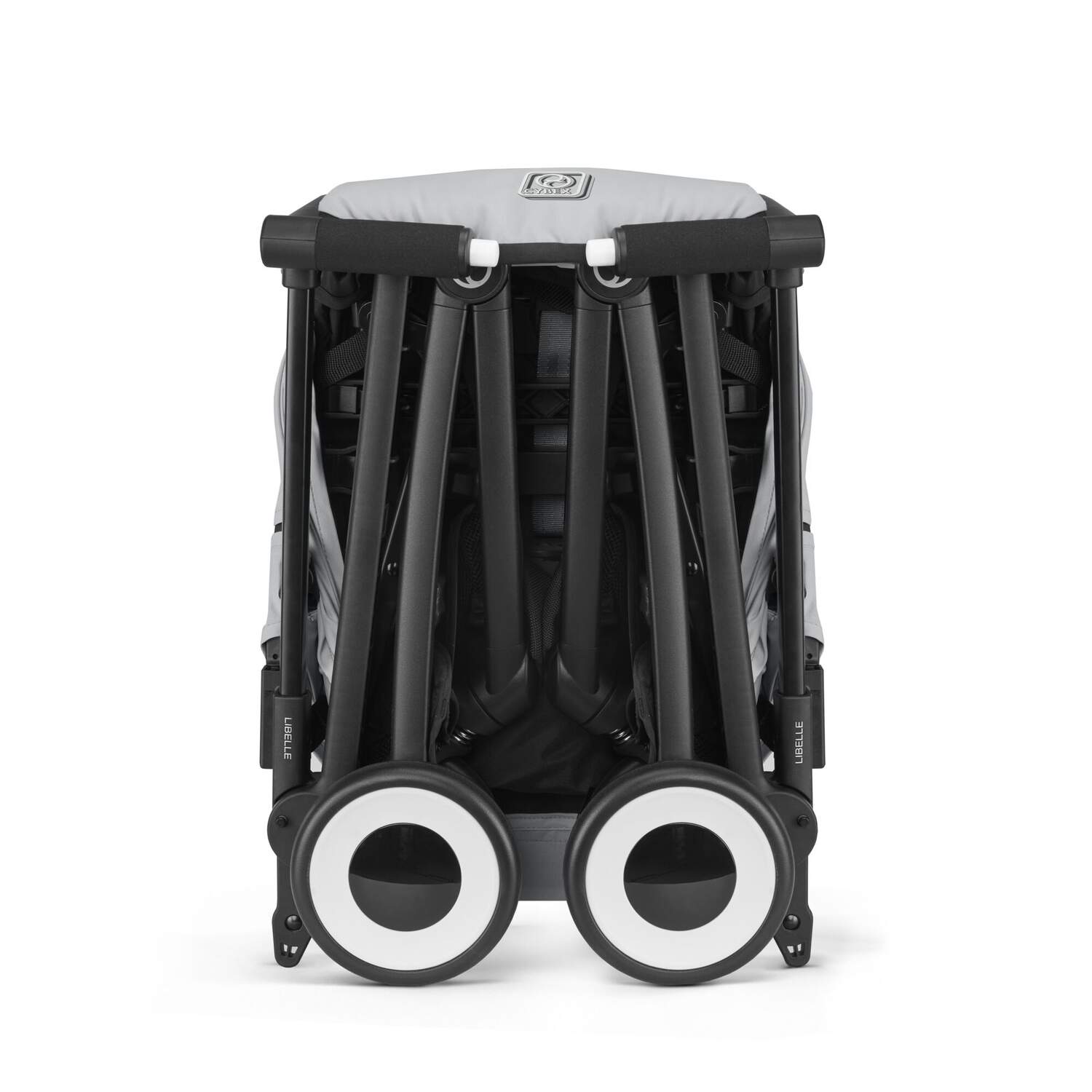 Детская коляска CYBEX Libelle BLK Fog Grey с дождевиком и бампером