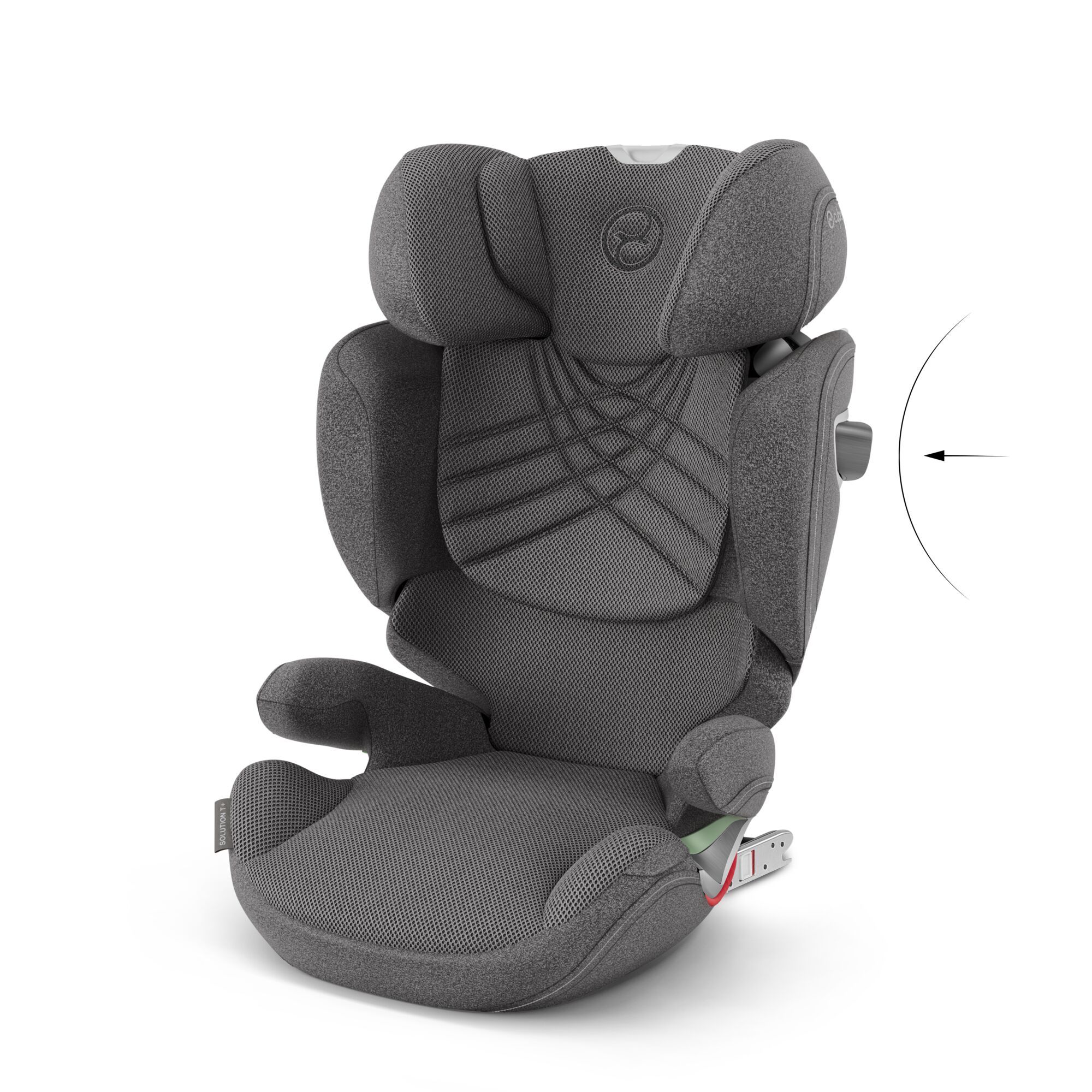 Автокресло Cybex Solution T i-Fix Mirage Grey Plus 3-12 лет (15-36 кг), трансформируется в бустер, Isofix, i-Size R129