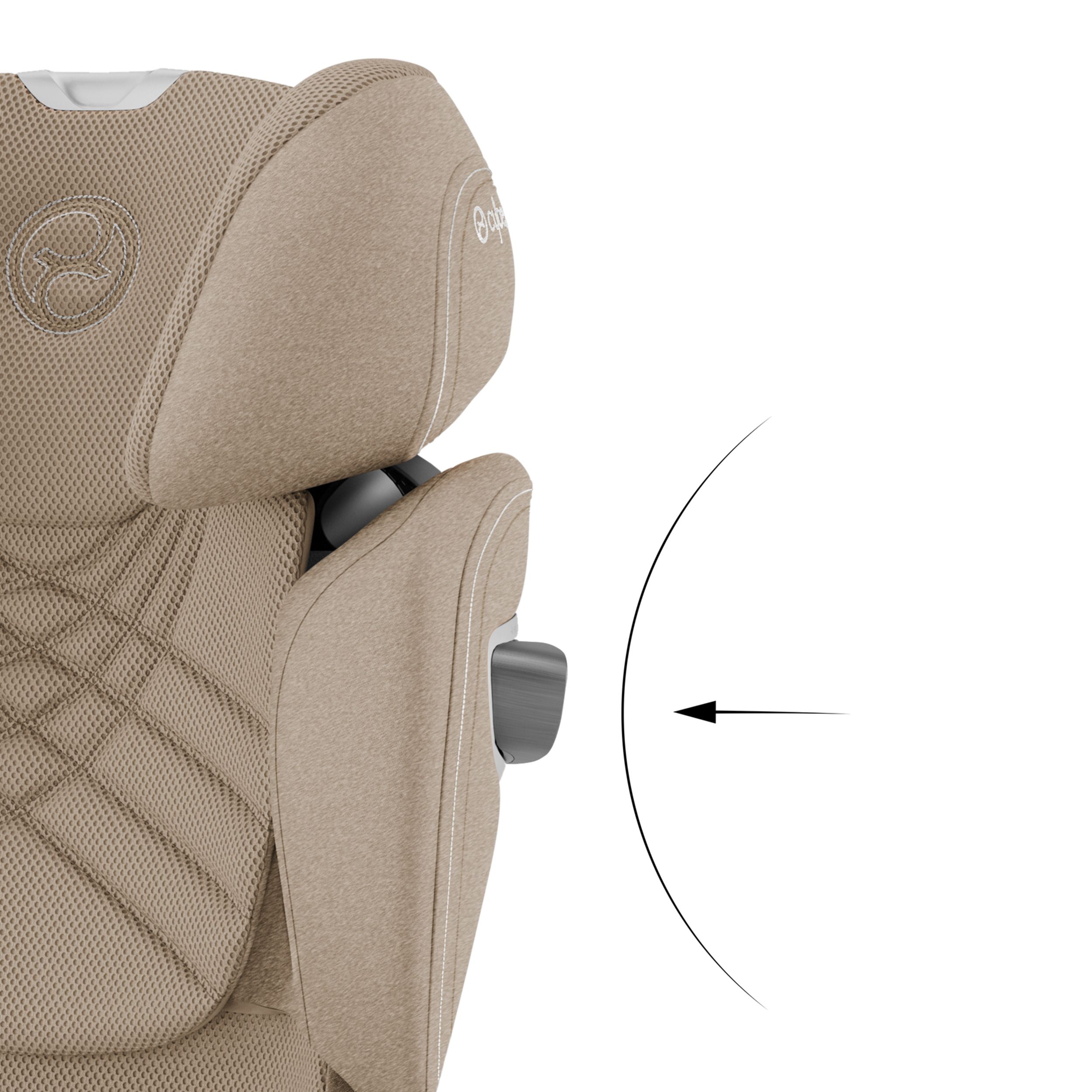 Автокресло Cybex Solution T i-Fix Cozy Beige Plus 3-12 лет (15-36 кг), трансформируется в бустер, Isofix, i-Size R129