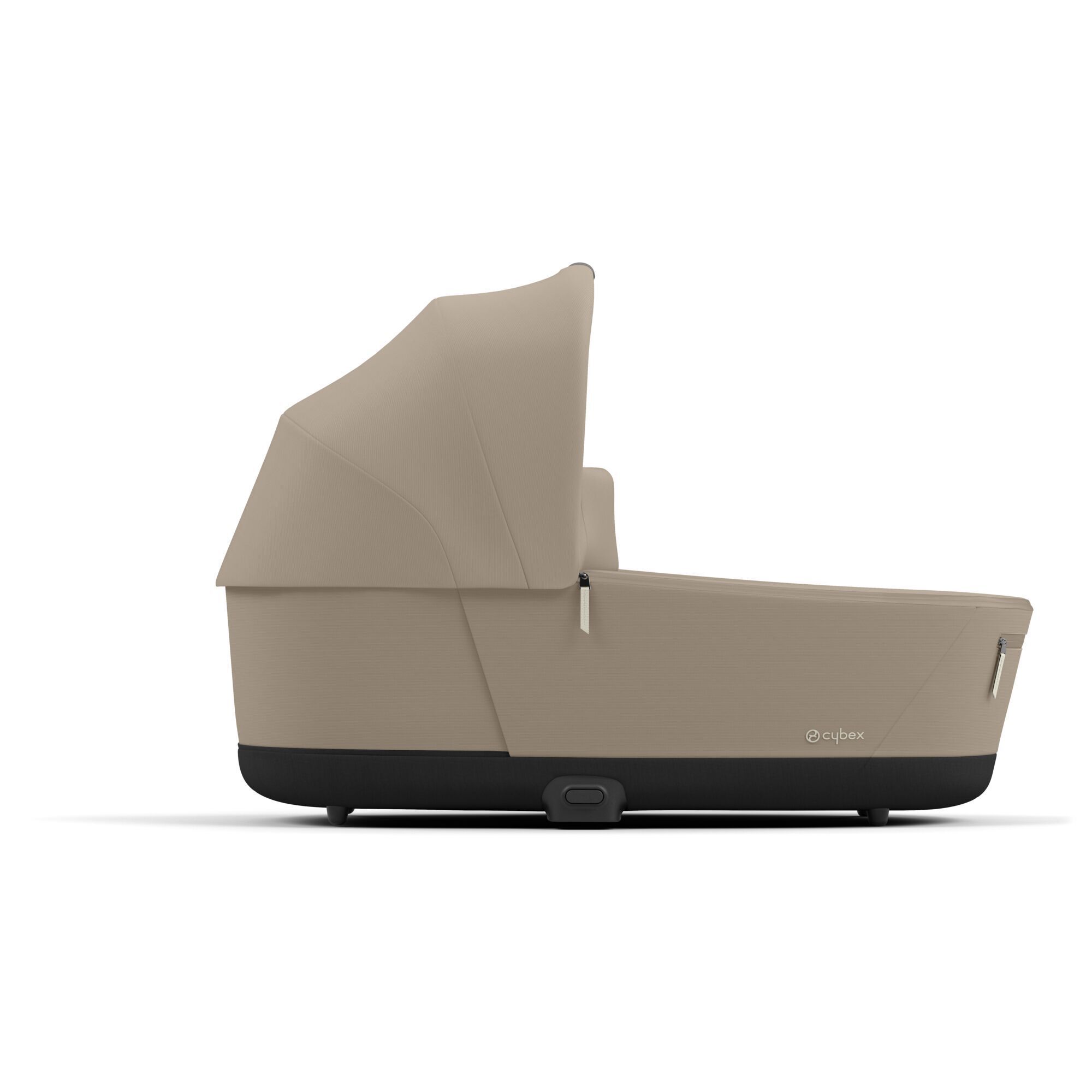 Cybex Priam IV 3 в 1 Matt Black цвет Cozy Beige с автокреслом Cloud T i-Size Plus Cozy Beige, коляска