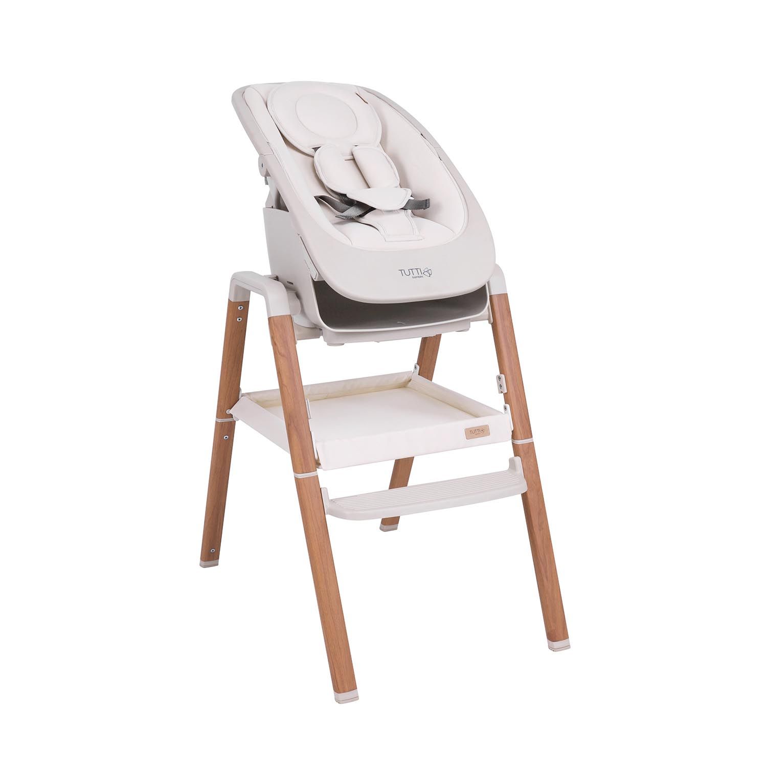 Стул Tutti Bambini для кормления High chair NOVA Complete Ecru/Scandinavian Walnut 611010/7508B