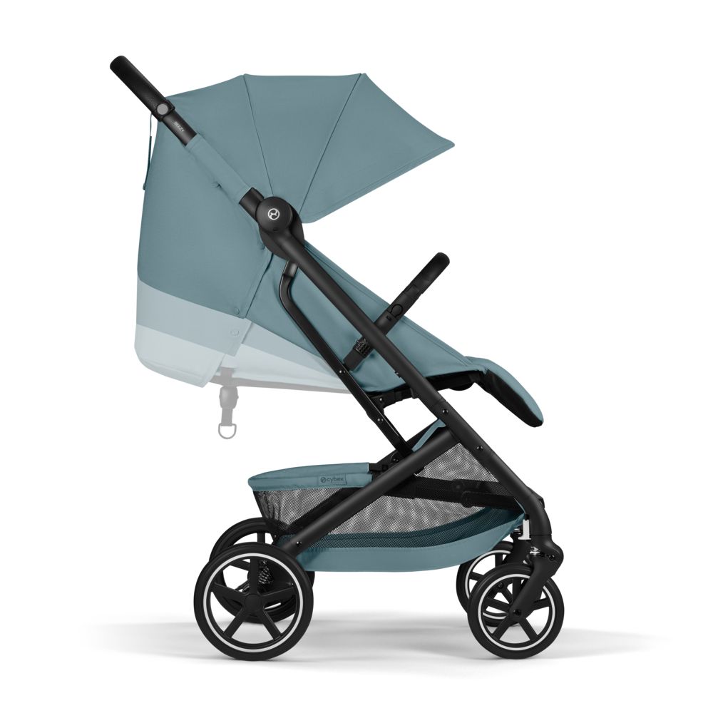 Коляска Cybex Beezy Stormy Blue 2026 с бампером и дождевиком