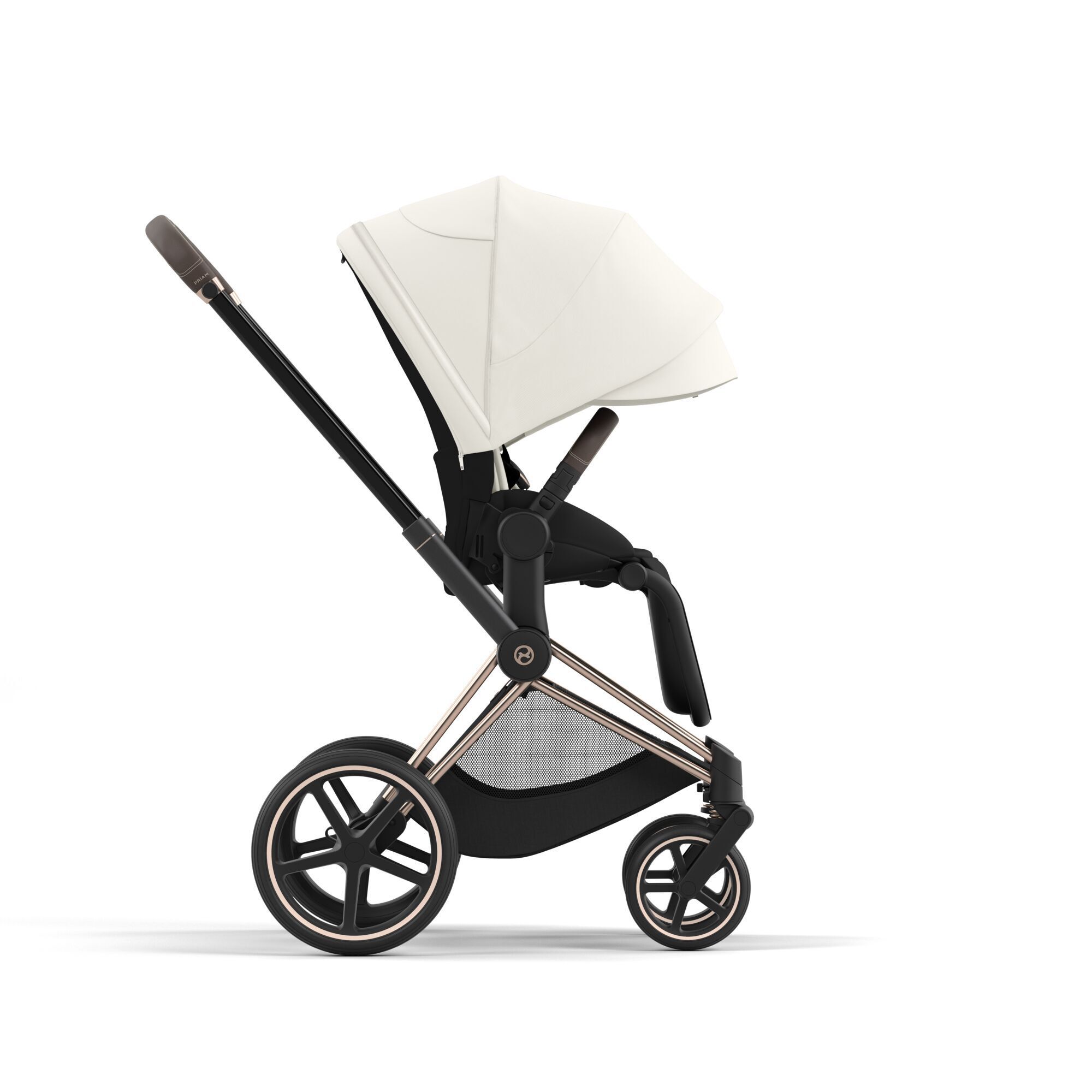 Коляска CYBEX Priam IV Rosegold 2 в 1 Off White