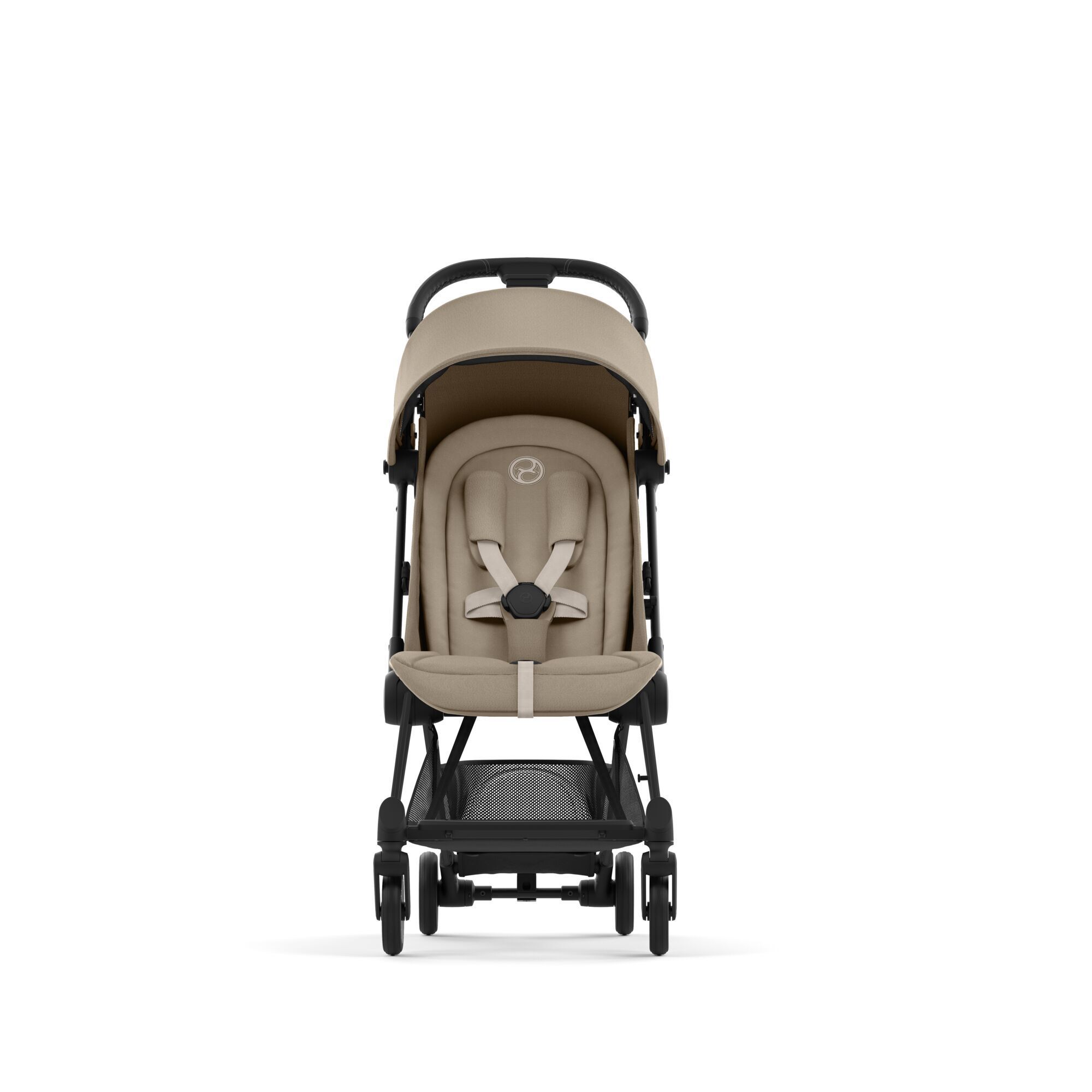 Коляска CYBEX Coya Matt Black / Cozy Beige + Бампер + Дождевик