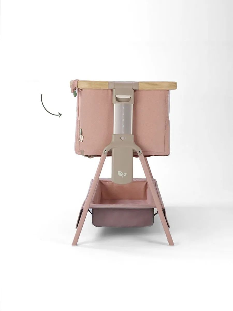 Кровать (колыбель) Tutti Bambini CoZee Air 2 51х80,5 см Дуб/Розовый (Drifted Oak and Blush) c колесами и качалкой 211207/3776