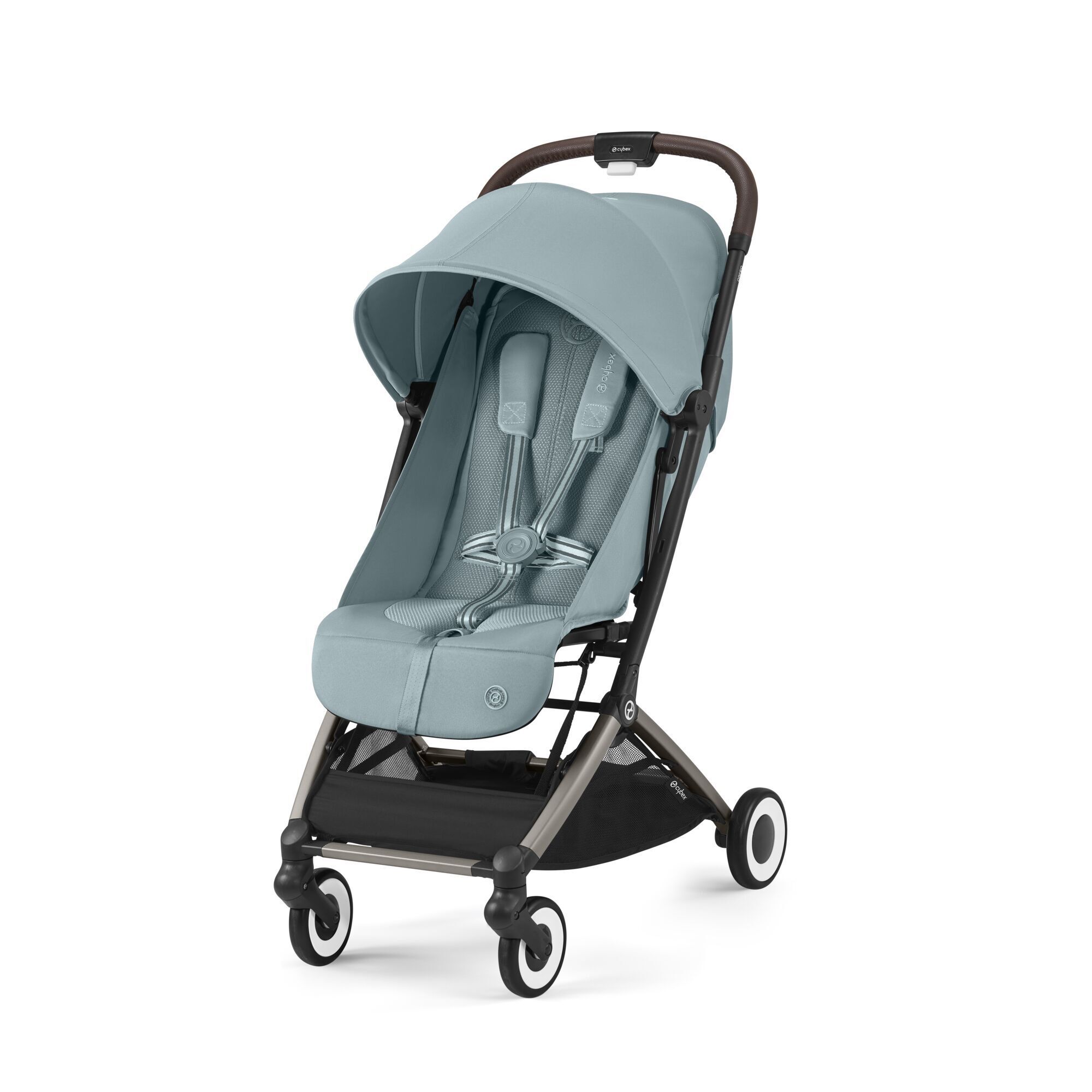 Прогулочная коляска Cybex Orfeo с дождевиком и бампером, TPE Stormy Blue